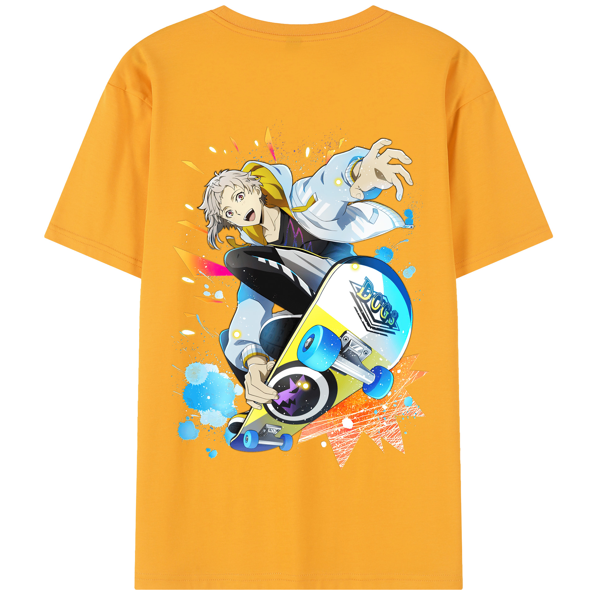 （画像用） 文豪ストレイドッグス Bungo Stray Dogs 綿100％半袖Tシャツ（背面プリント）