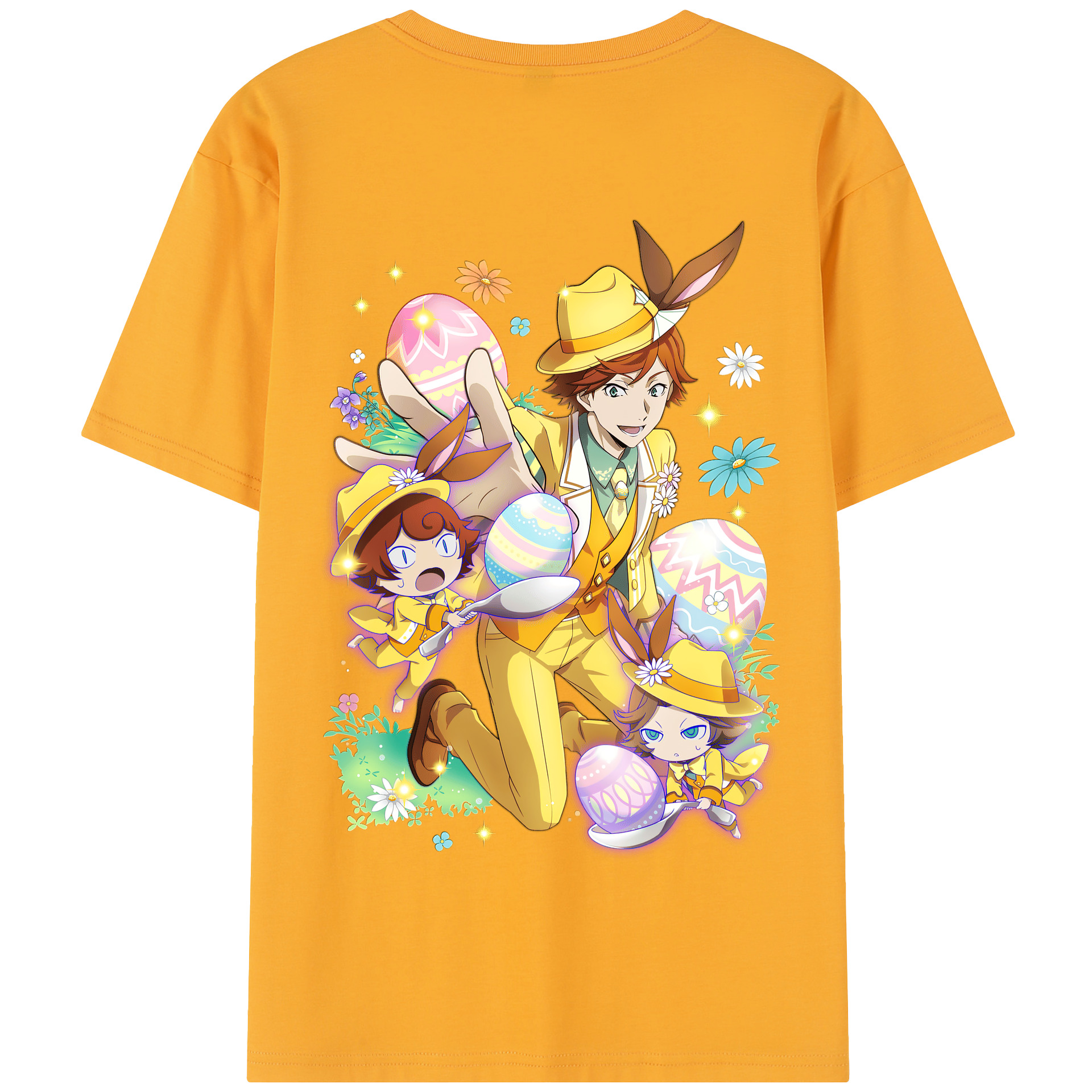 （画像用） 文豪ストレイドッグス Bungo Stray Dogs 綿100％半袖Tシャツ（背面プリント）