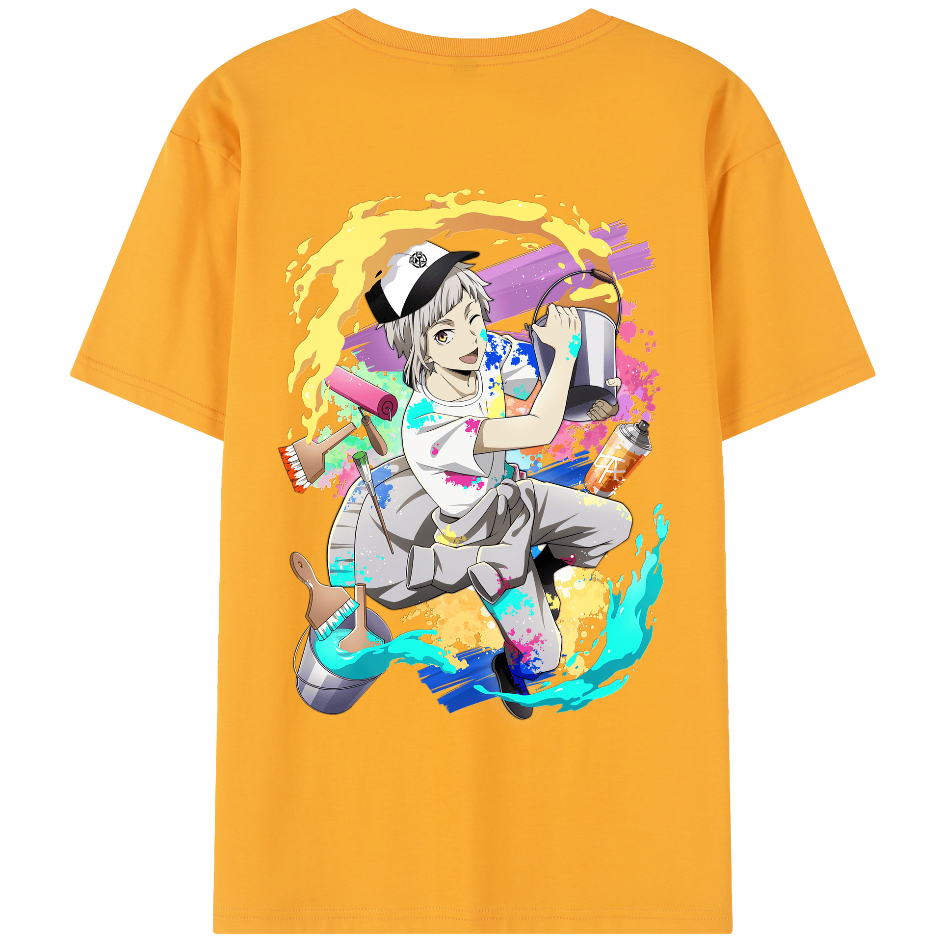 （画像用） 文豪ストレイドッグス Bungo Stray Dogs 綿100％半袖Tシャツ（背面プリント）