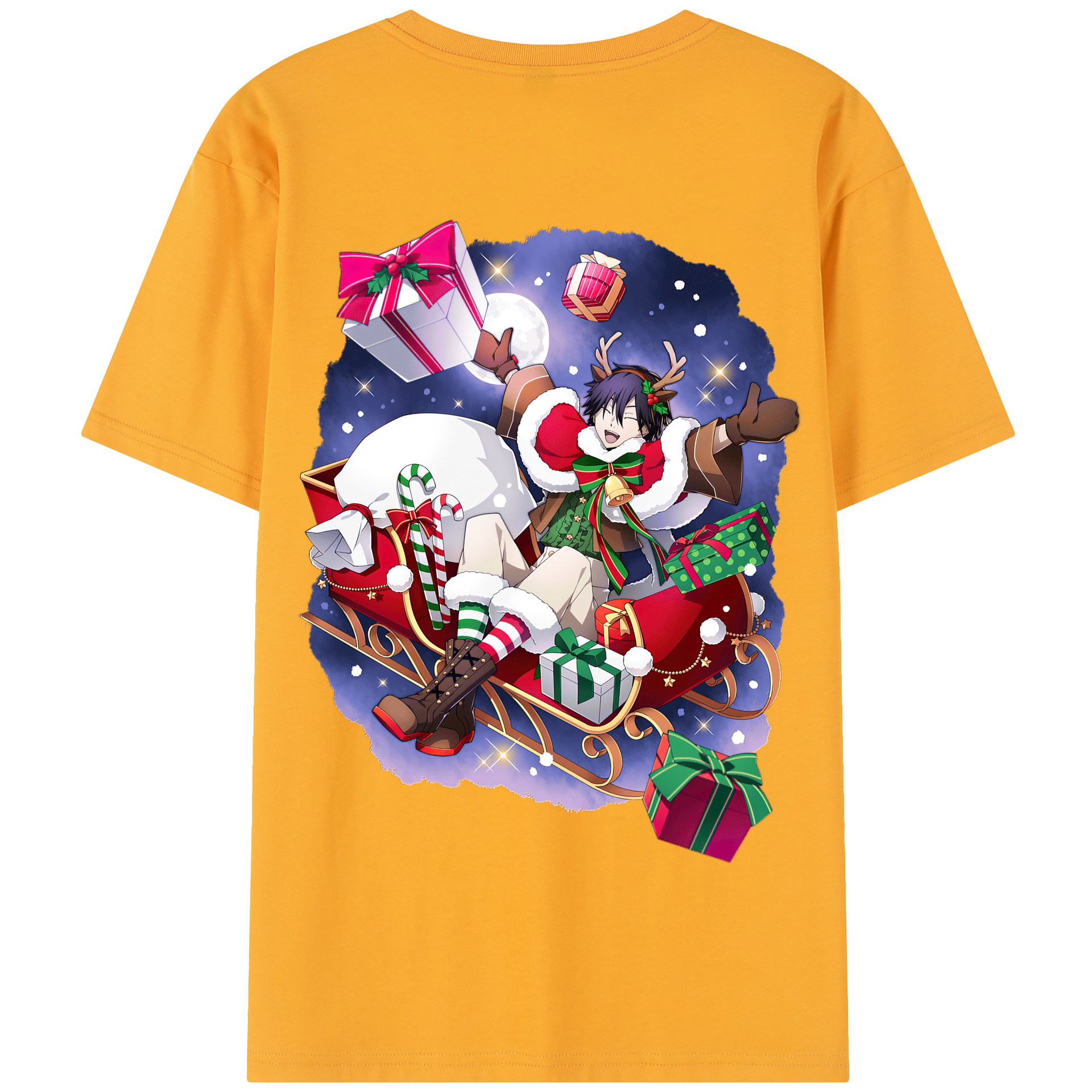 （画像用） 文豪ストレイドッグス Bungo Stray Dogs 綿100％半袖Tシャツ（背面プリント）