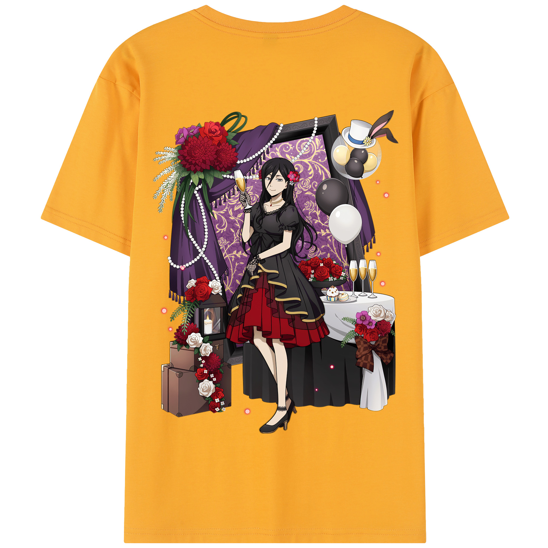 （画像用） 文豪ストレイドッグス Bungo Stray Dogs 綿100％半袖Tシャツ（背面プリント）