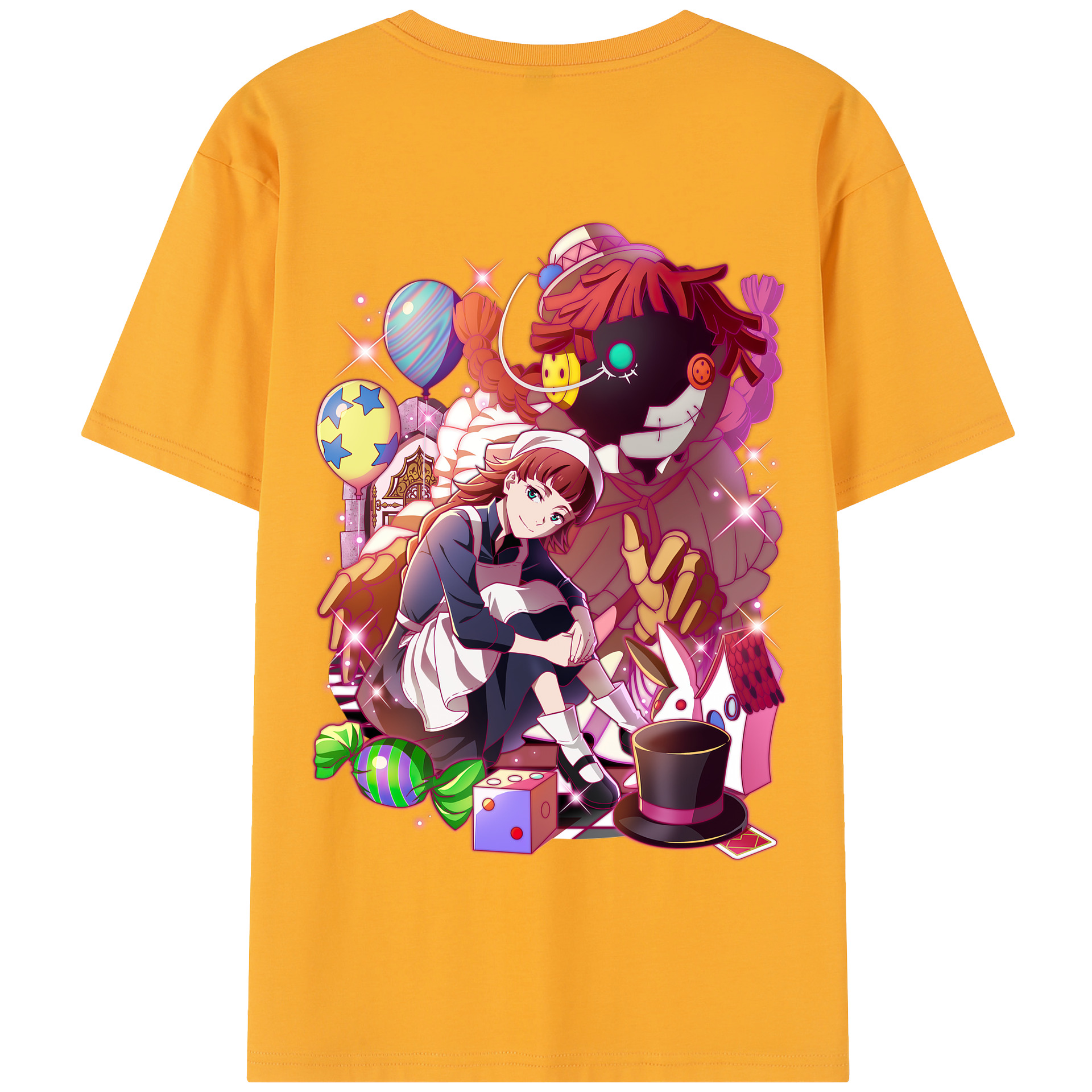 （画像用） 文豪ストレイドッグス Bungo Stray Dogs 綿100％半袖Tシャツ（背面プリント）