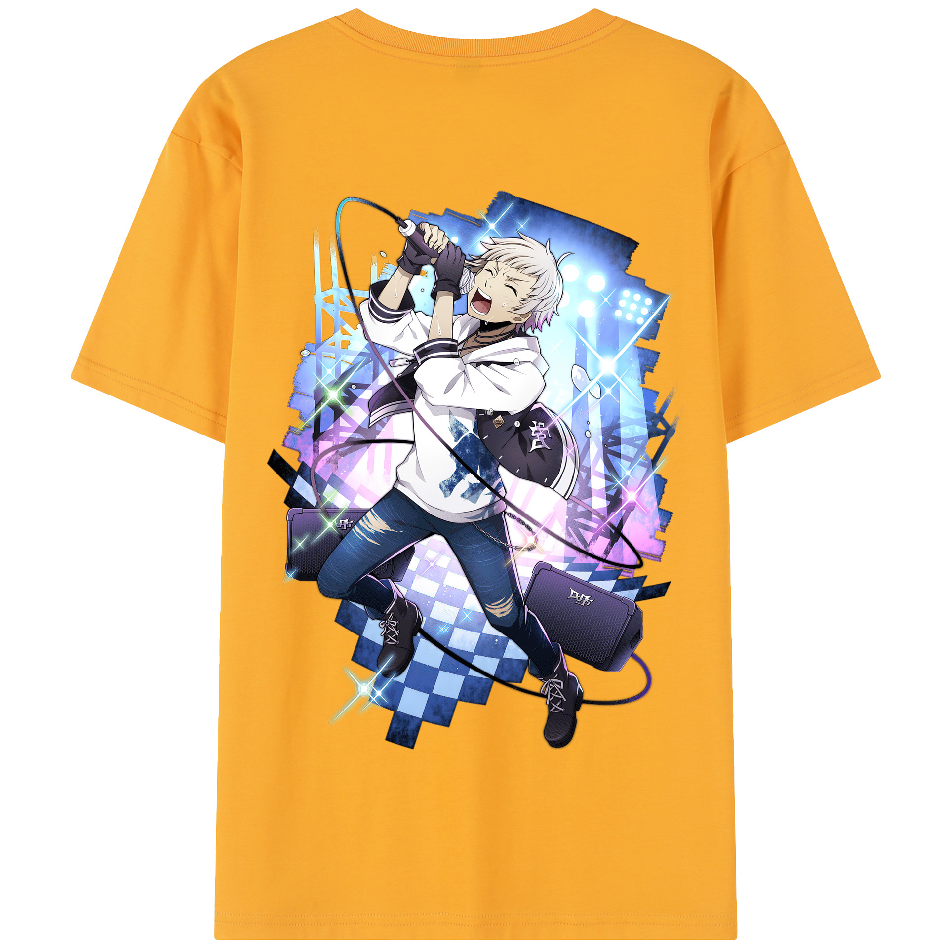 （画像用） 文豪ストレイドッグス Bungo Stray Dogs 綿100％半袖Tシャツ（背面プリント）