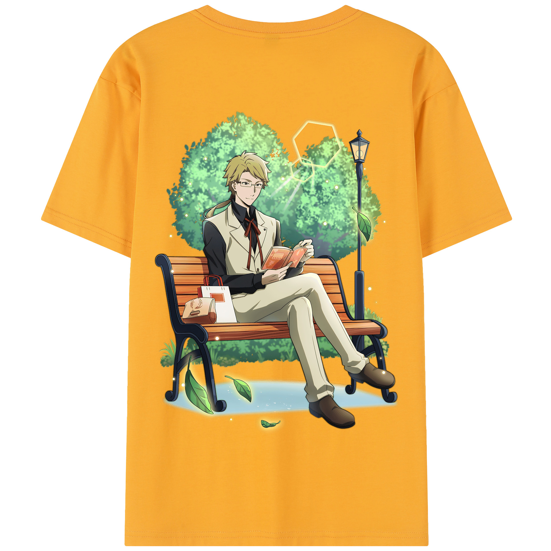 （画像用） 文豪ストレイドッグス Bungo Stray Dogs 綿100％半袖Tシャツ（背面プリント）