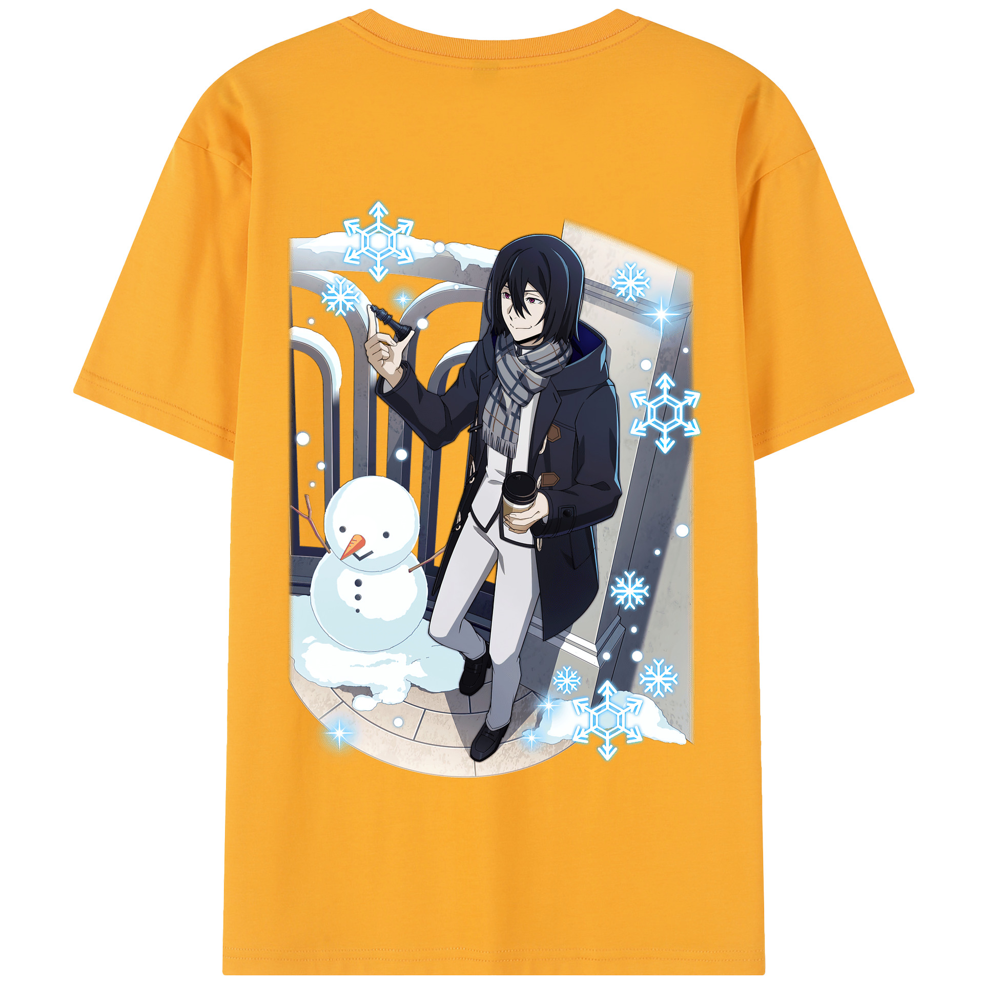 （画像用） 文豪ストレイドッグス Bungo Stray Dogs 綿100％半袖Tシャツ（背面プリント）