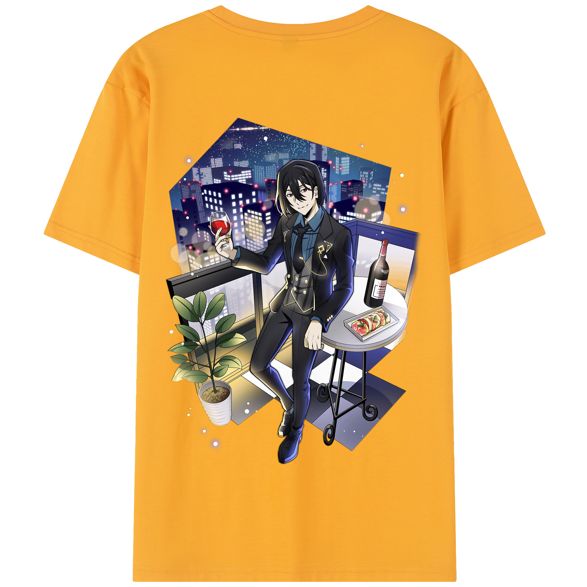 （画像用） 文豪ストレイドッグス Bungo Stray Dogs 綿100％半袖Tシャツ（背面プリント）