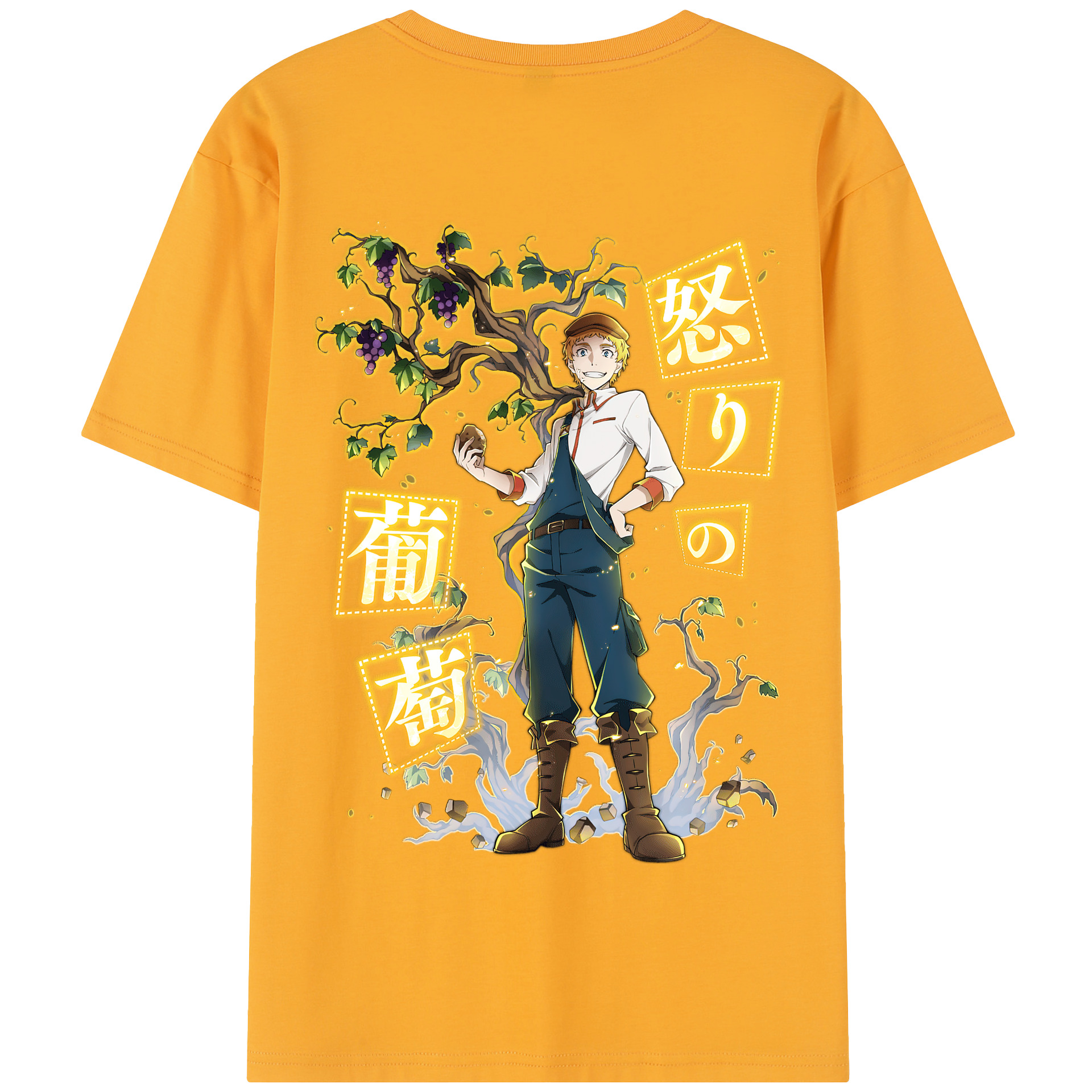 （画像用） 文豪ストレイドッグス Bungo Stray Dogs 綿100％半袖Tシャツ（背面プリント）