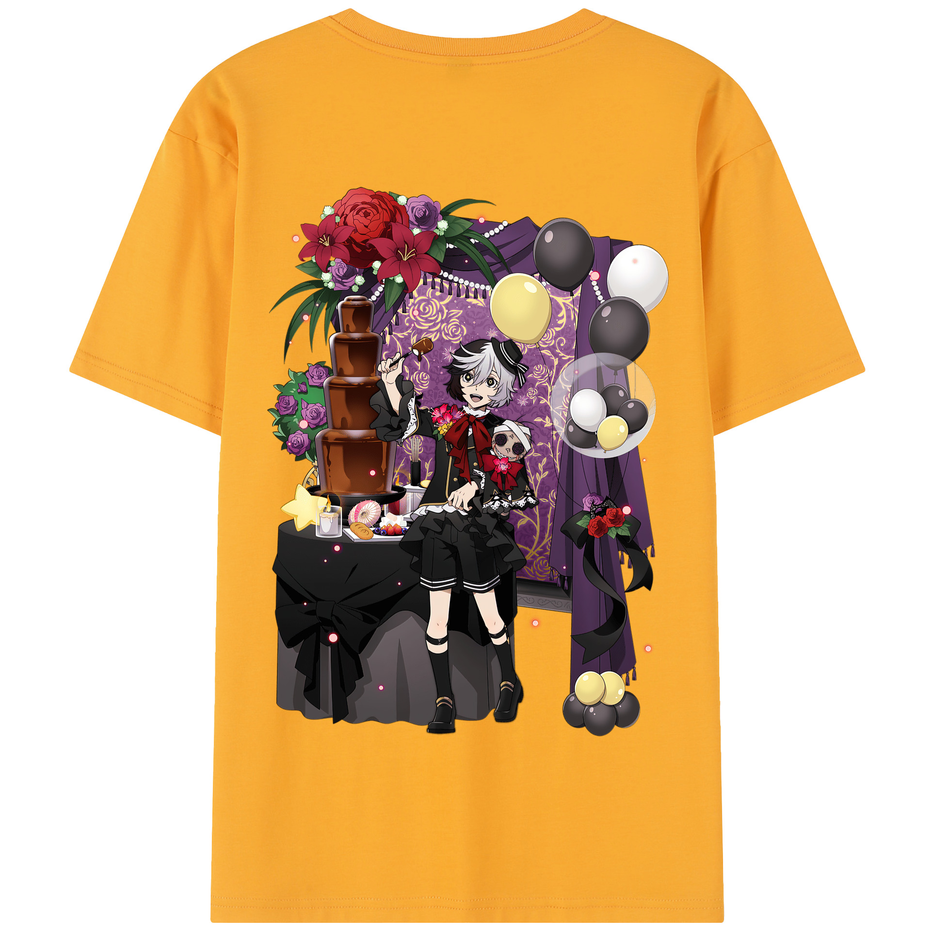 （画像用） 文豪ストレイドッグス Bungo Stray Dogs 綿100％半袖Tシャツ（背面プリント）