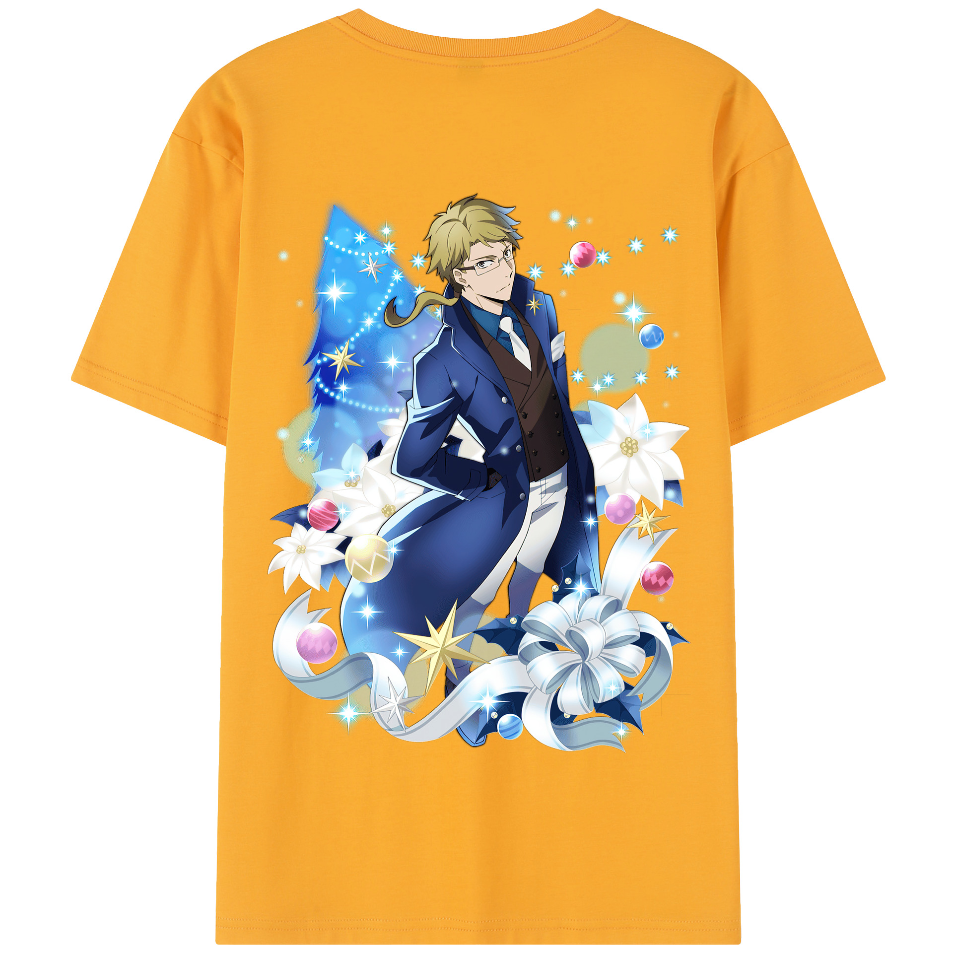 （画像用） 文豪ストレイドッグス Bungo Stray Dogs 綿100％半袖Tシャツ（背面プリント）