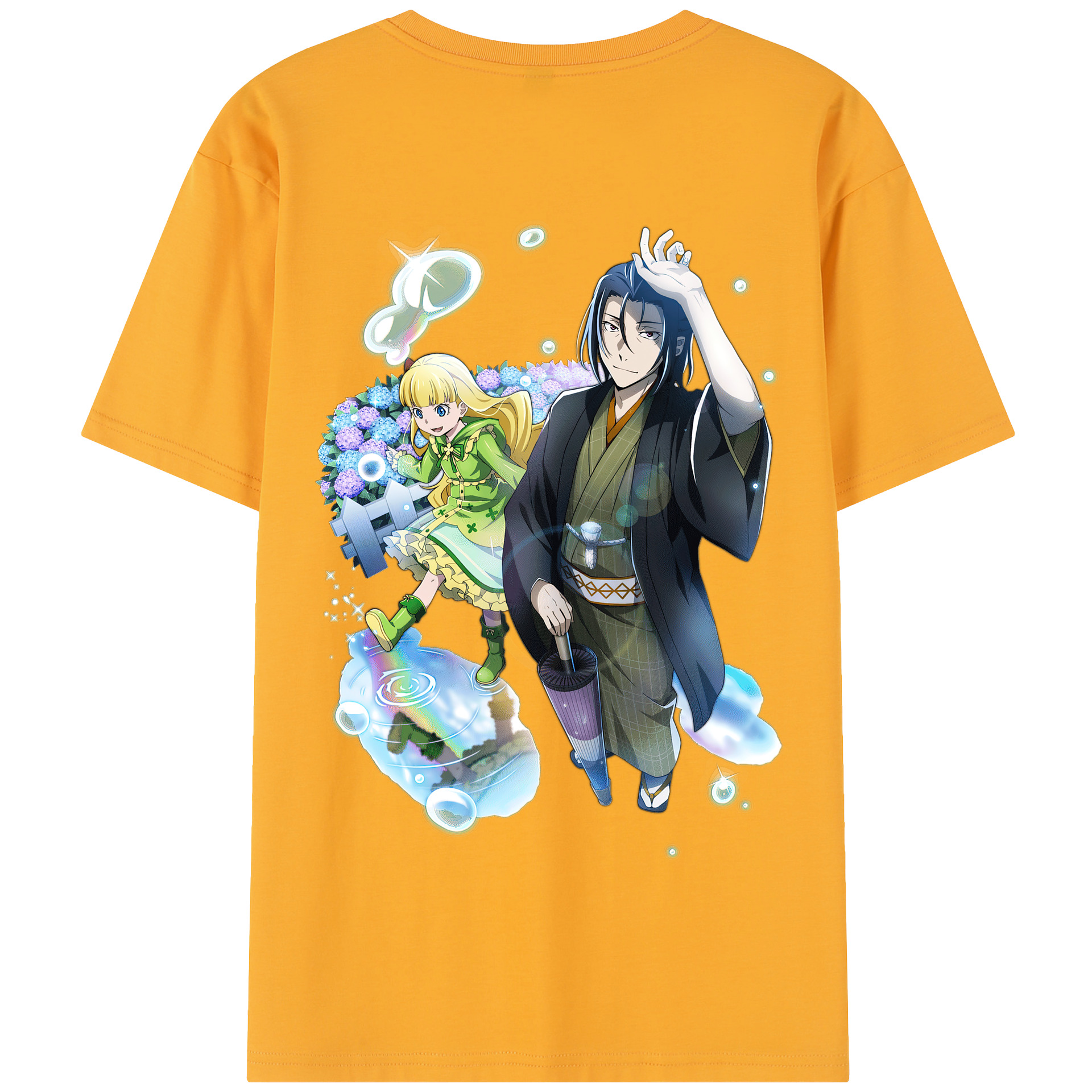 （画像用） 文豪ストレイドッグス Bungo Stray Dogs 綿100％半袖Tシャツ（背面プリント）