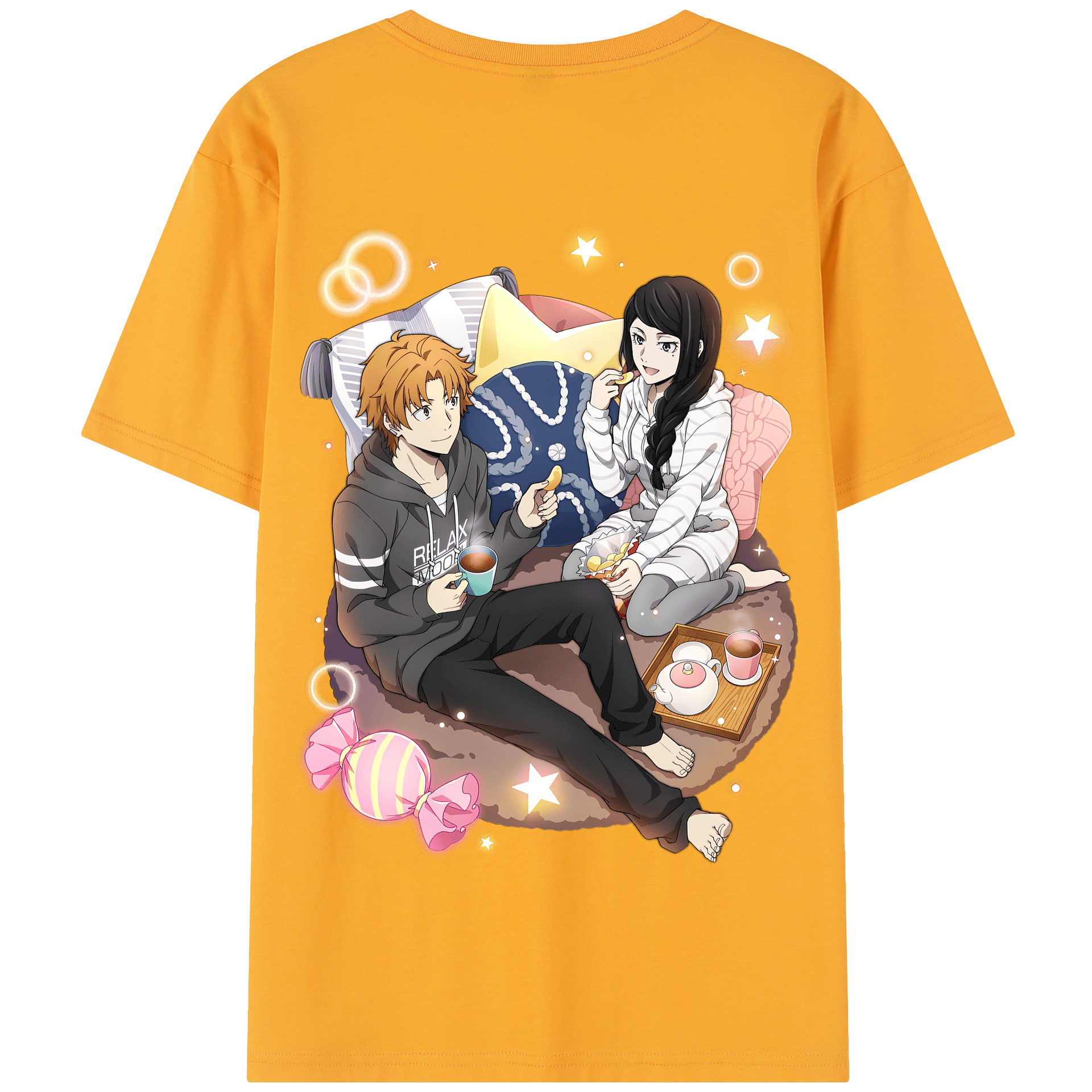 （画像用） 文豪ストレイドッグス Bungo Stray Dogs 綿100％半袖Tシャツ（背面プリント）