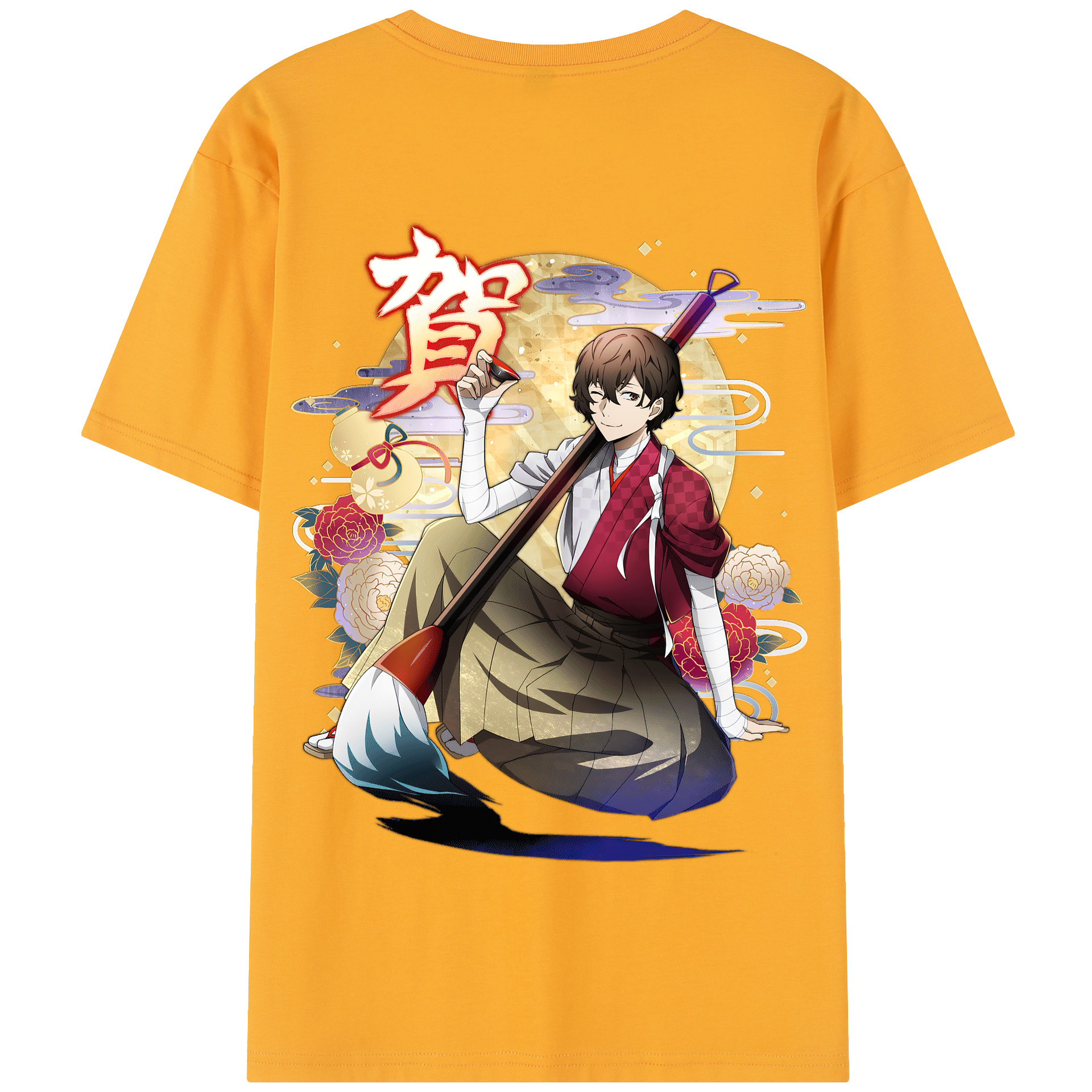 （画像用） 文豪ストレイドッグス Bungo Stray Dogs 綿100％半袖Tシャツ（背面プリント）