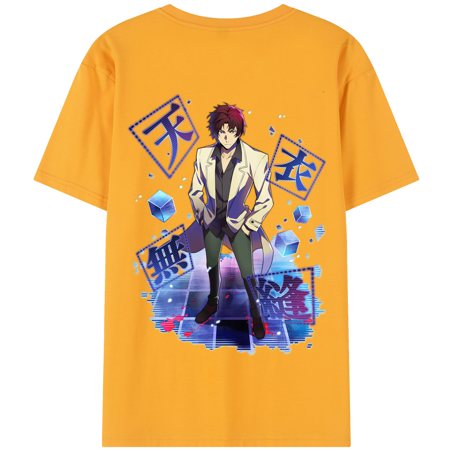 （画像用） 文豪ストレイドッグス Bungo Stray Dogs 綿100％半袖Tシャツ（背面プリント）