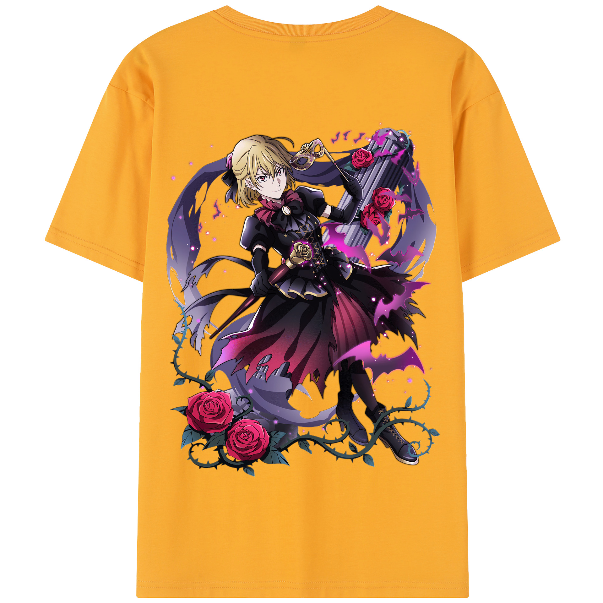 （画像用） 文豪ストレイドッグス Bungo Stray Dogs 綿100％半袖Tシャツ（背面プリント）