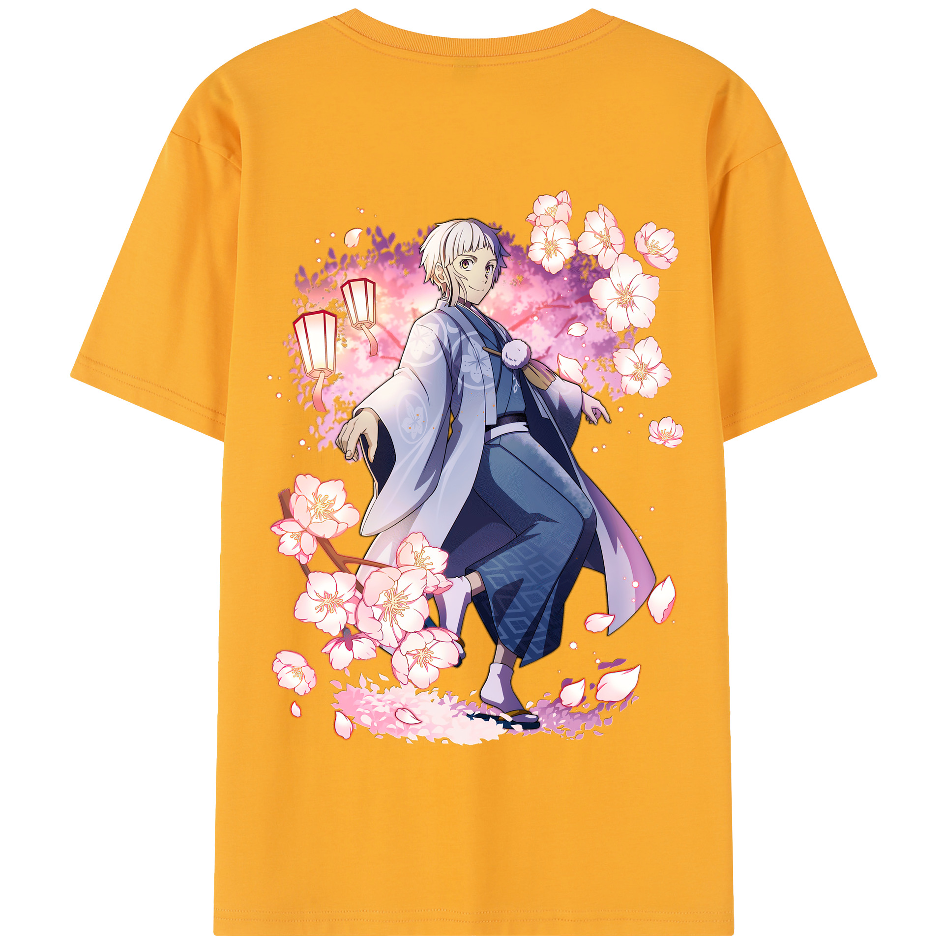 （画像用） 文豪ストレイドッグス Bungo Stray Dogs 綿100％半袖Tシャツ（背面プリント）