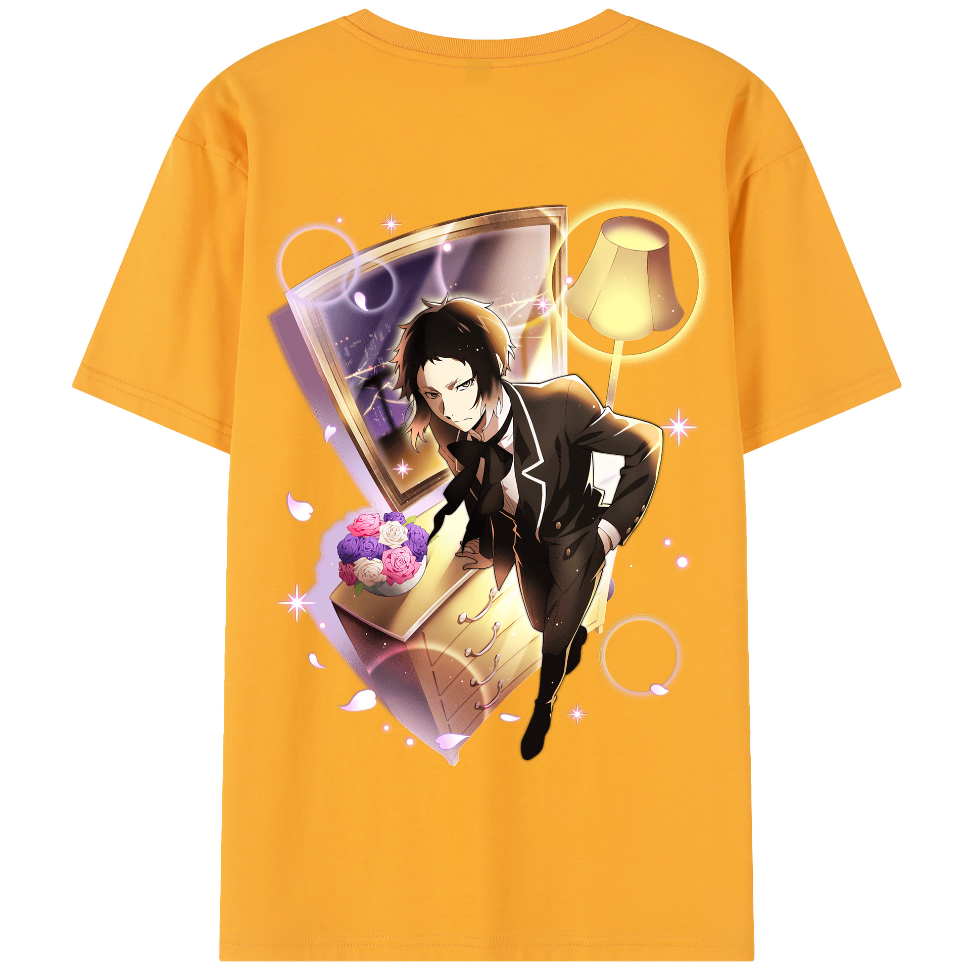 （画像用） 文豪ストレイドッグス Bungo Stray Dogs 綿100％半袖Tシャツ（背面プリント）