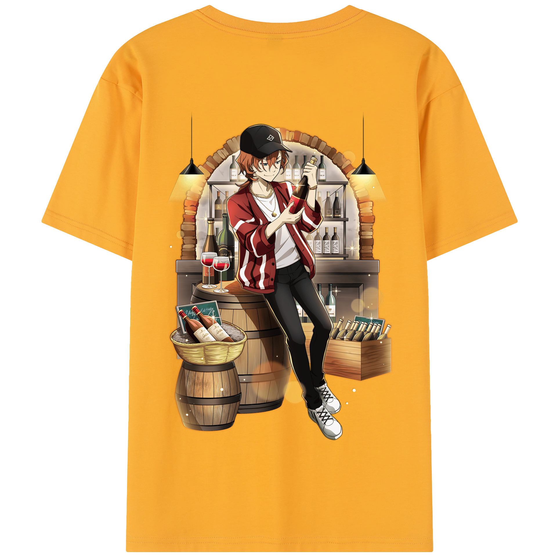 （画像用） 文豪ストレイドッグス Bungo Stray Dogs 綿100％半袖Tシャツ（背面プリント）