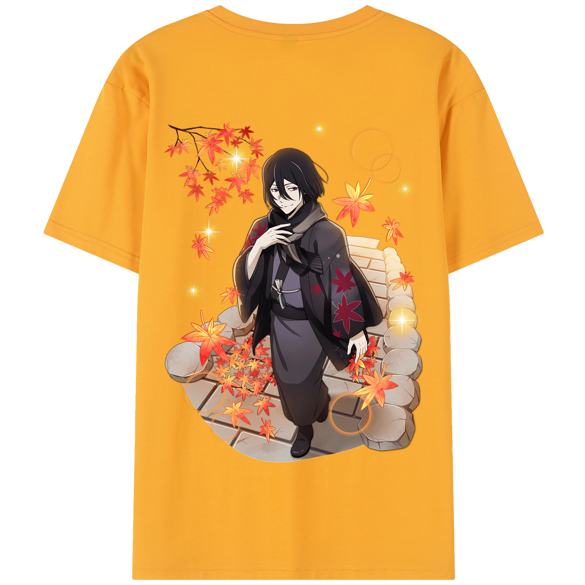 （画像用） 文豪ストレイドッグス Bungo Stray Dogs 綿100％半袖Tシャツ（背面プリント）