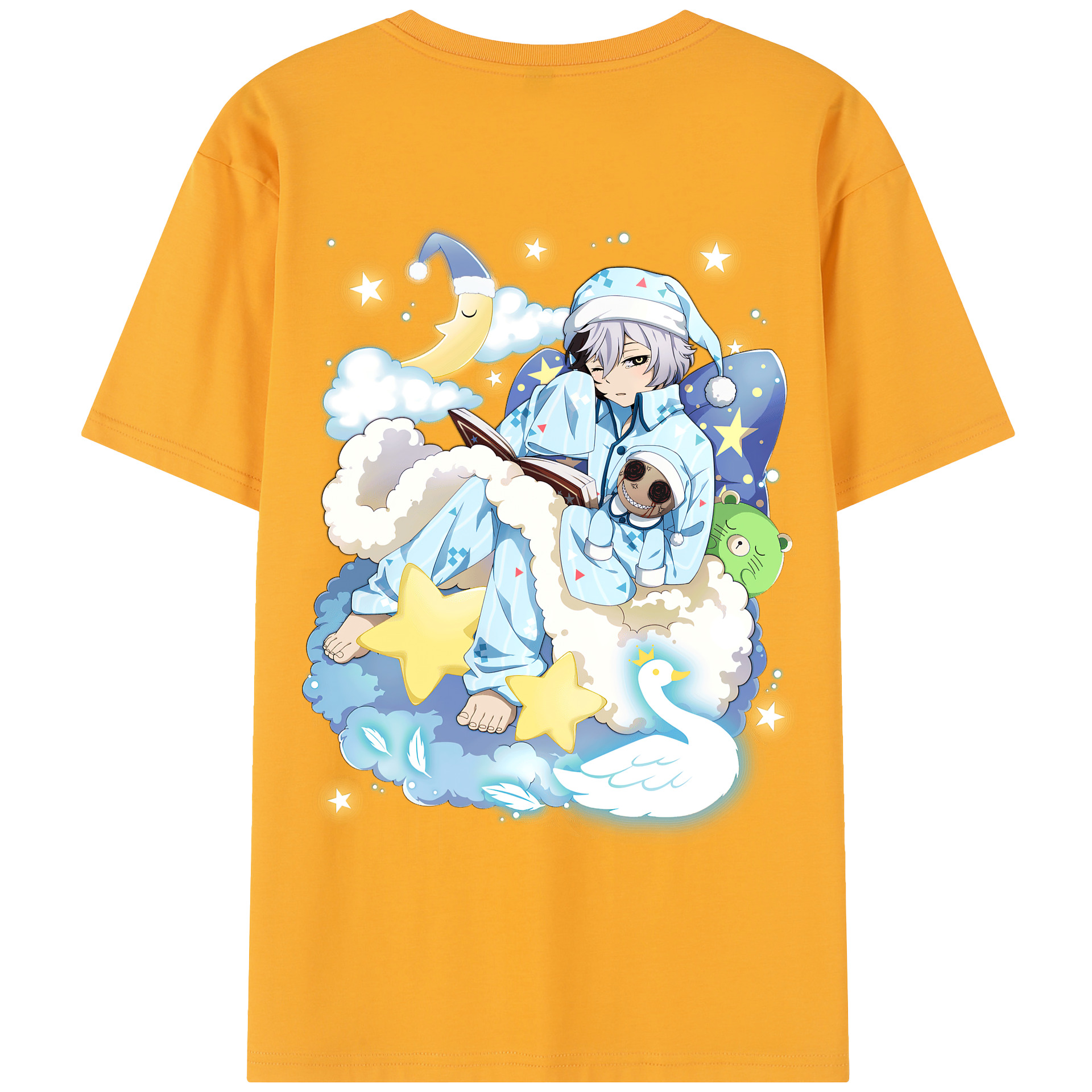 （画像用） 文豪ストレイドッグス Bungo Stray Dogs 綿100％半袖Tシャツ（背面プリント）