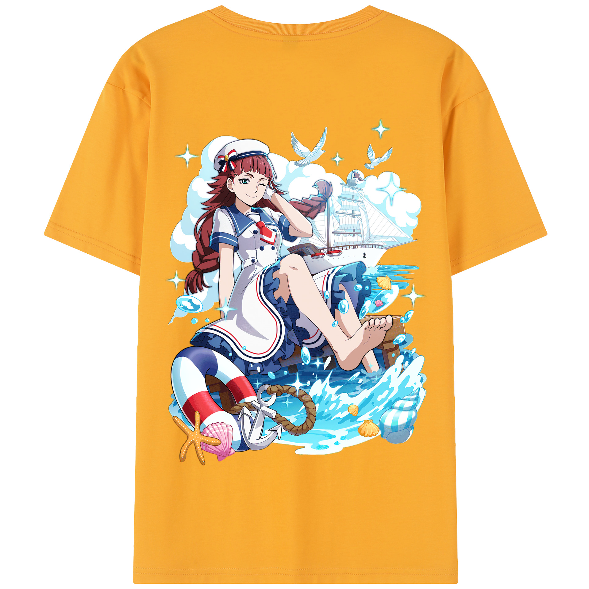 （画像用） 文豪ストレイドッグス Bungo Stray Dogs 綿100％半袖Tシャツ（背面プリント）