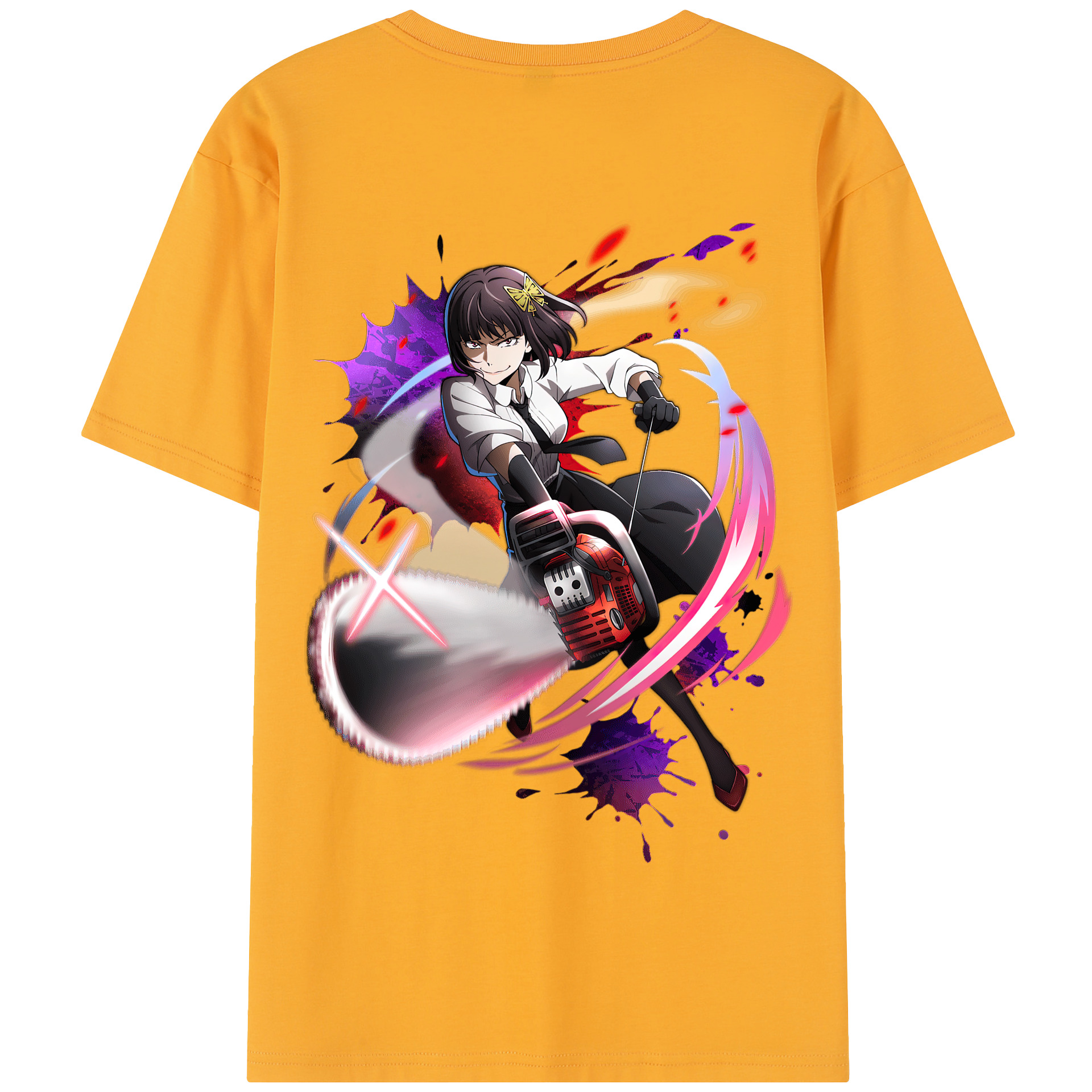 （画像用） 文豪ストレイドッグス Bungo Stray Dogs 綿100％半袖Tシャツ（背面プリント）