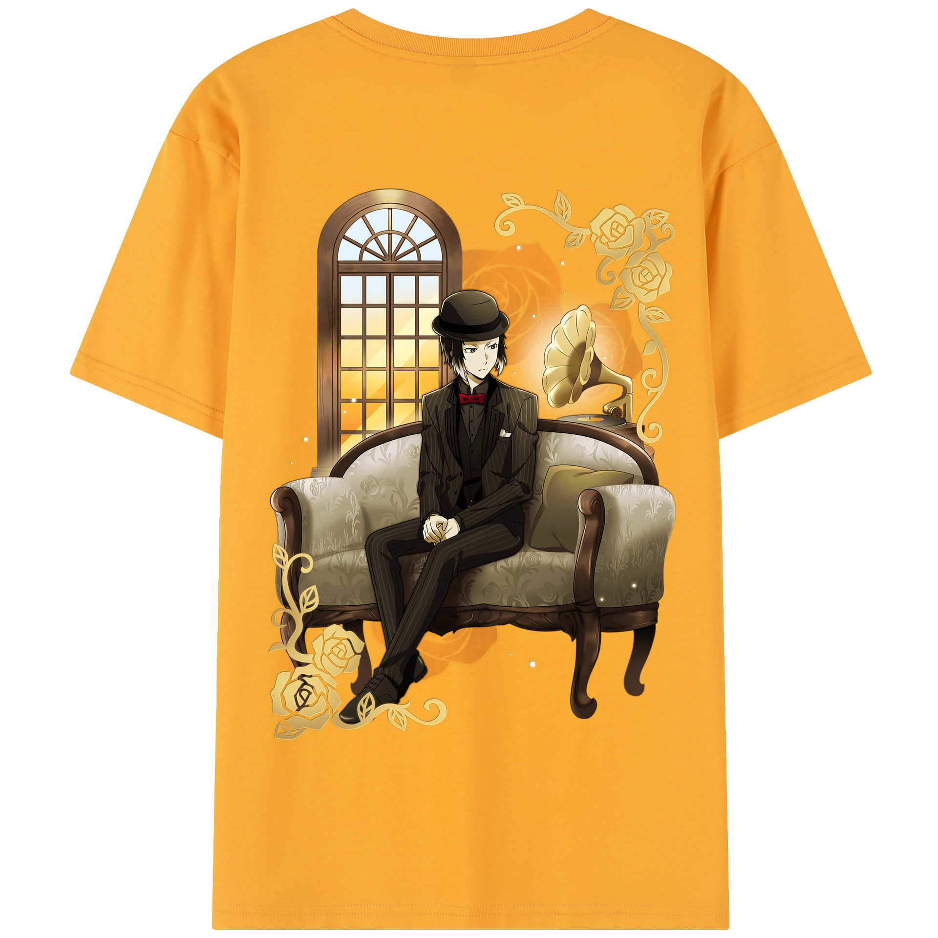 （画像用） 文豪ストレイドッグス Bungo Stray Dogs 綿100％半袖Tシャツ（背面プリント）