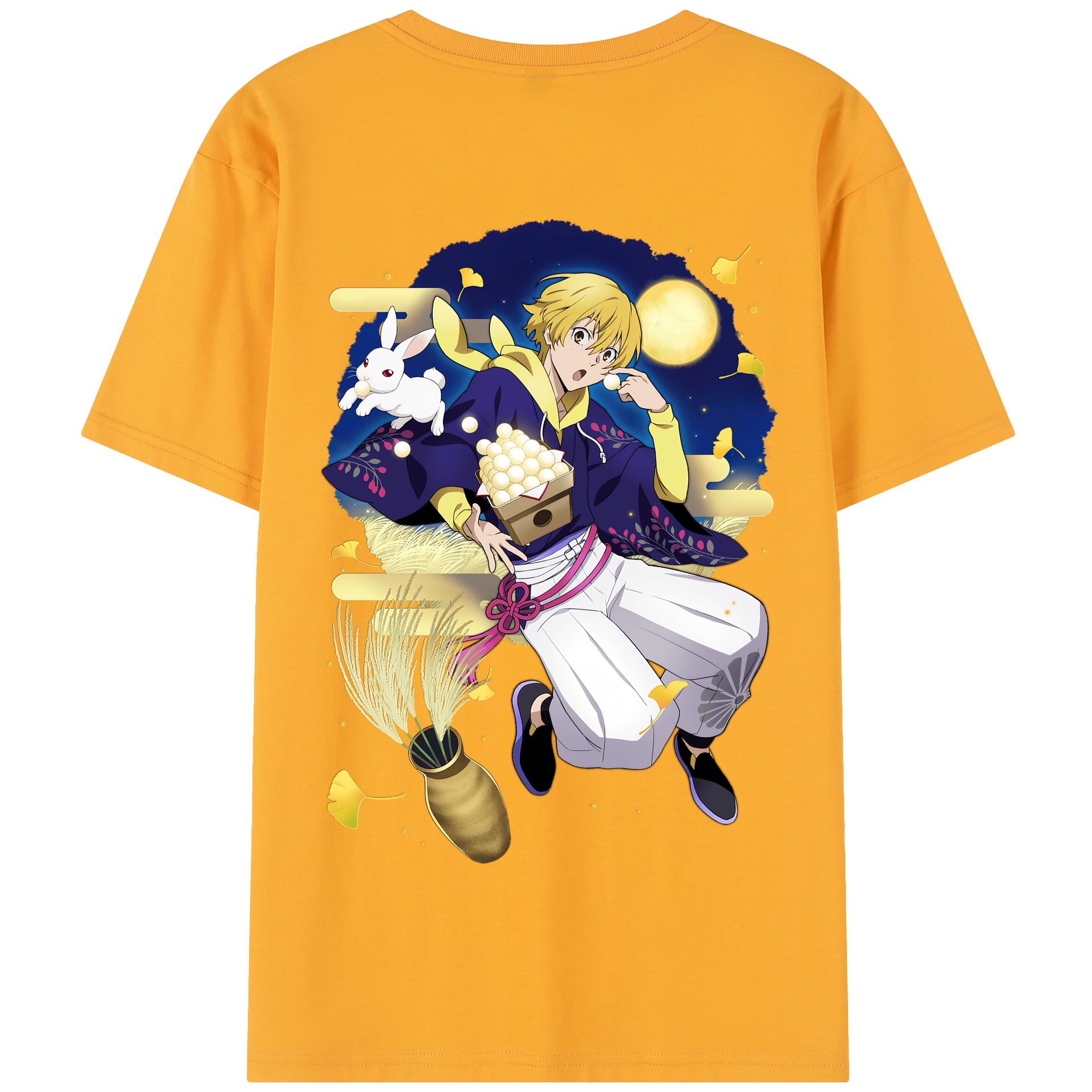 （画像用） 文豪ストレイドッグス Bungo Stray Dogs 綿100％半袖Tシャツ（背面プリント）