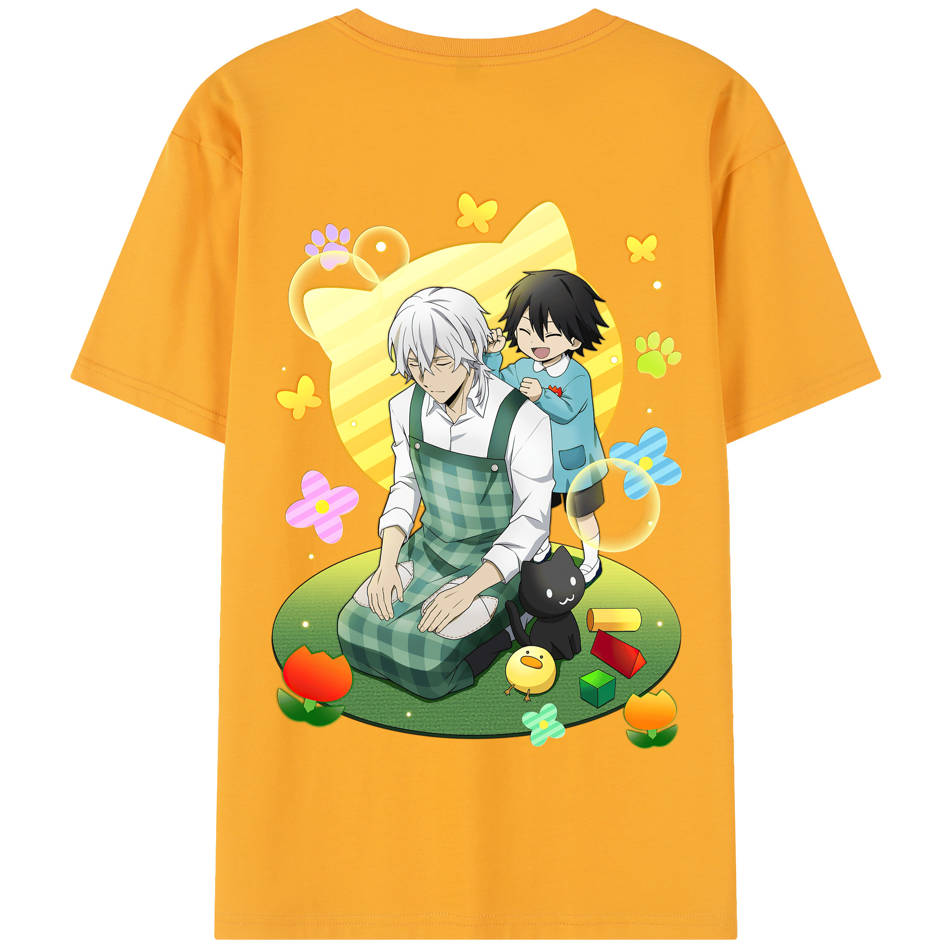 （画像用） 文豪ストレイドッグス Bungo Stray Dogs 綿100％半袖Tシャツ（背面プリント）