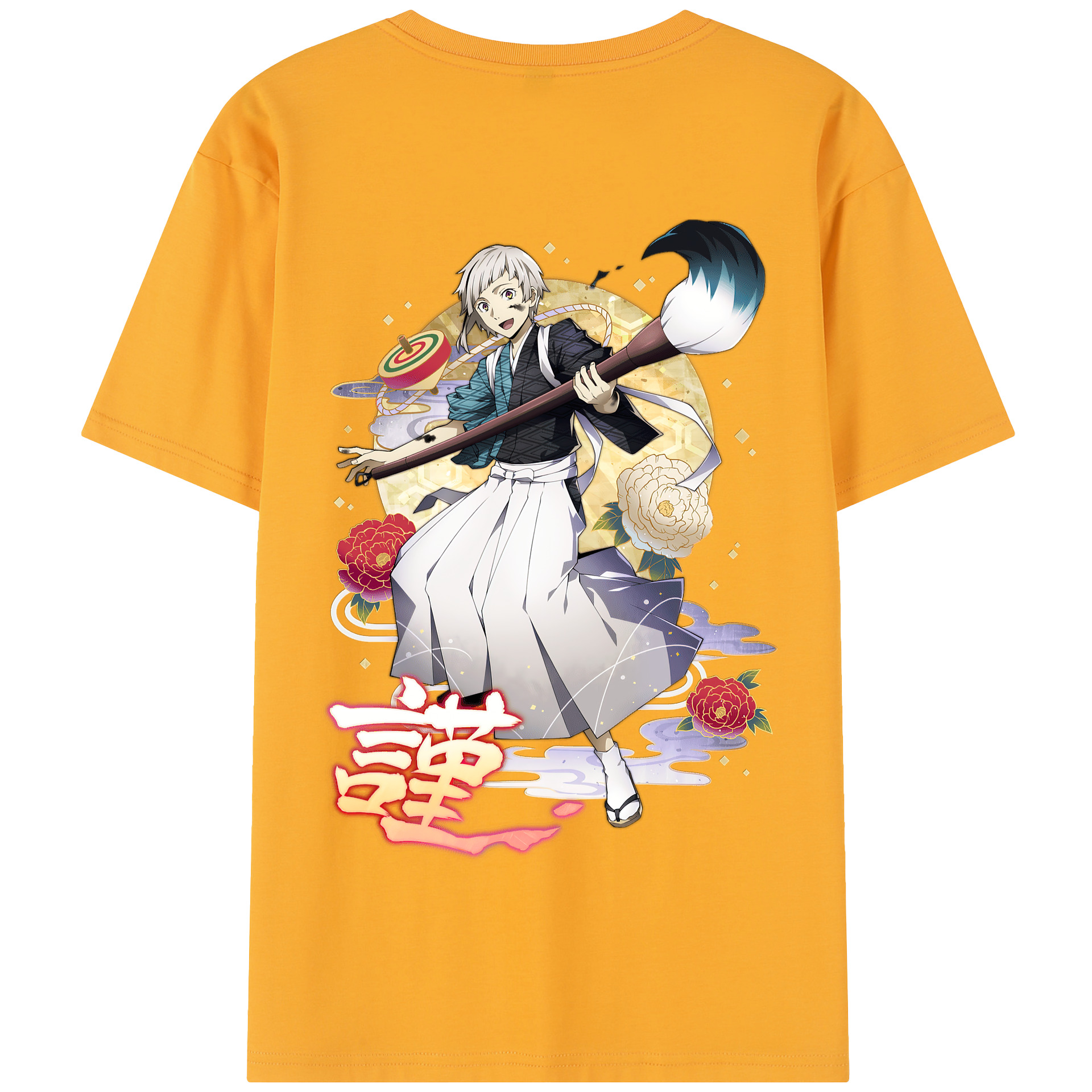 （画像用） 文豪ストレイドッグス Bungo Stray Dogs 綿100％半袖Tシャツ（背面プリント）