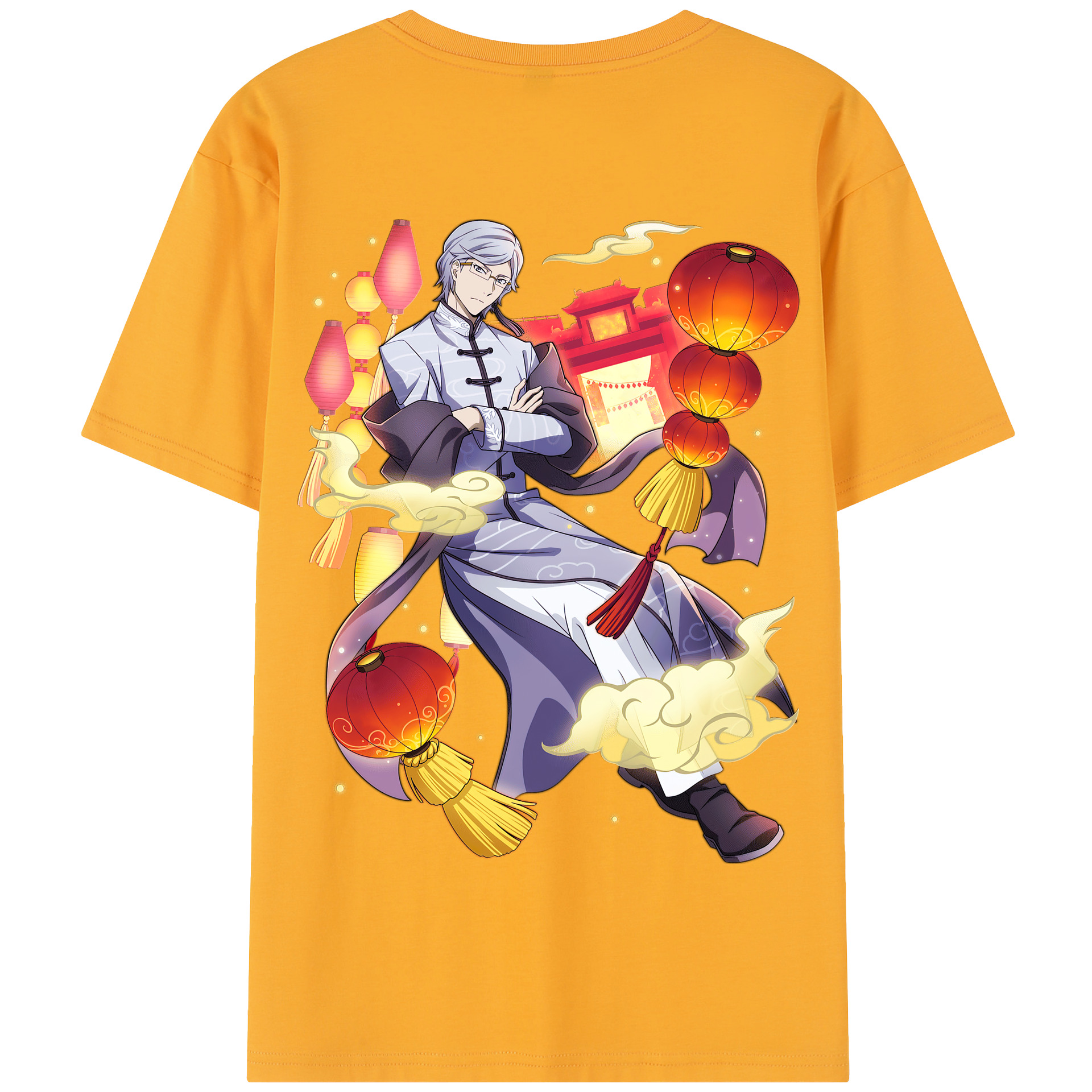 （画像用） 文豪ストレイドッグス Bungo Stray Dogs 綿100％半袖Tシャツ（背面プリント）
