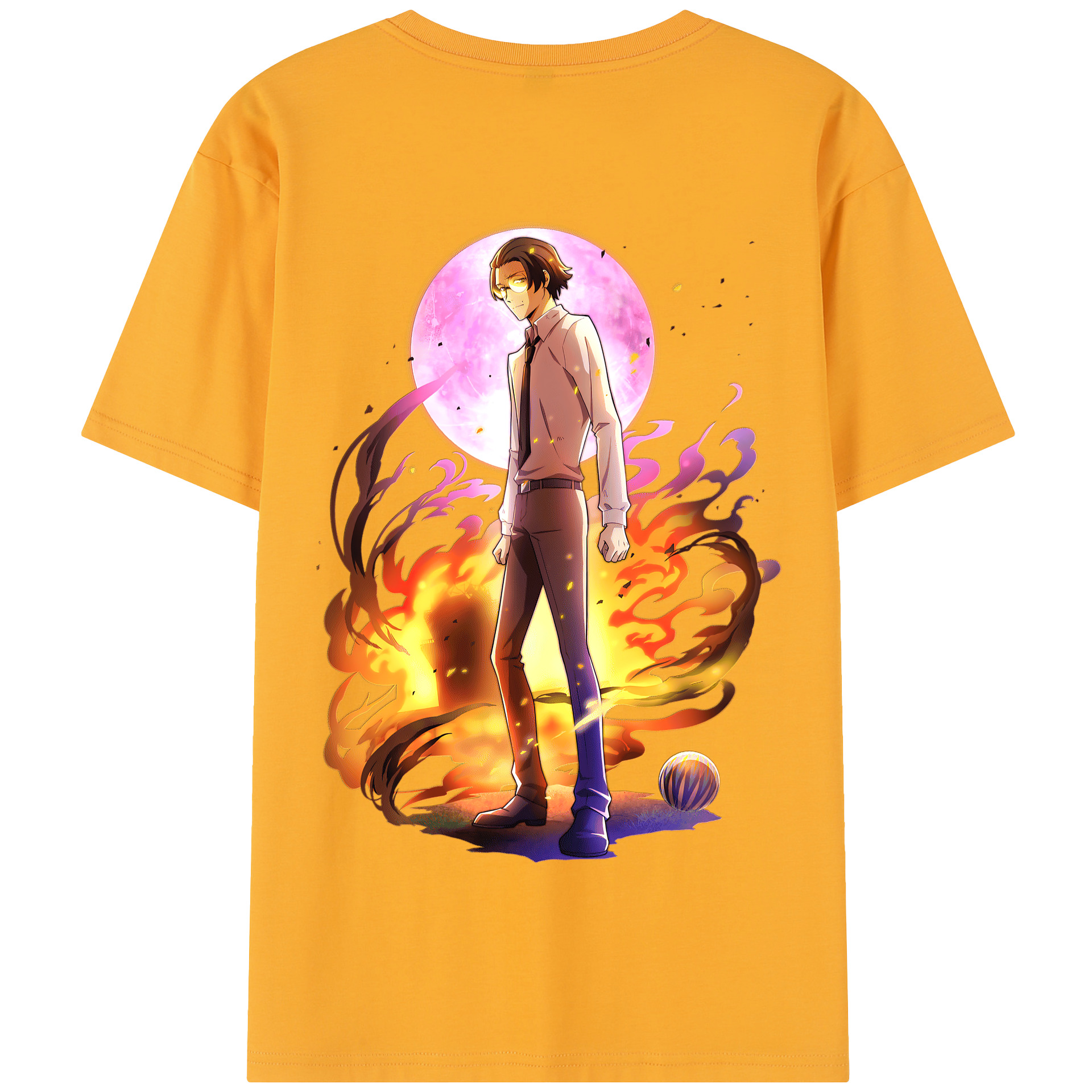 （画像用） 文豪ストレイドッグス Bungo Stray Dogs 綿100％半袖Tシャツ（背面プリント）