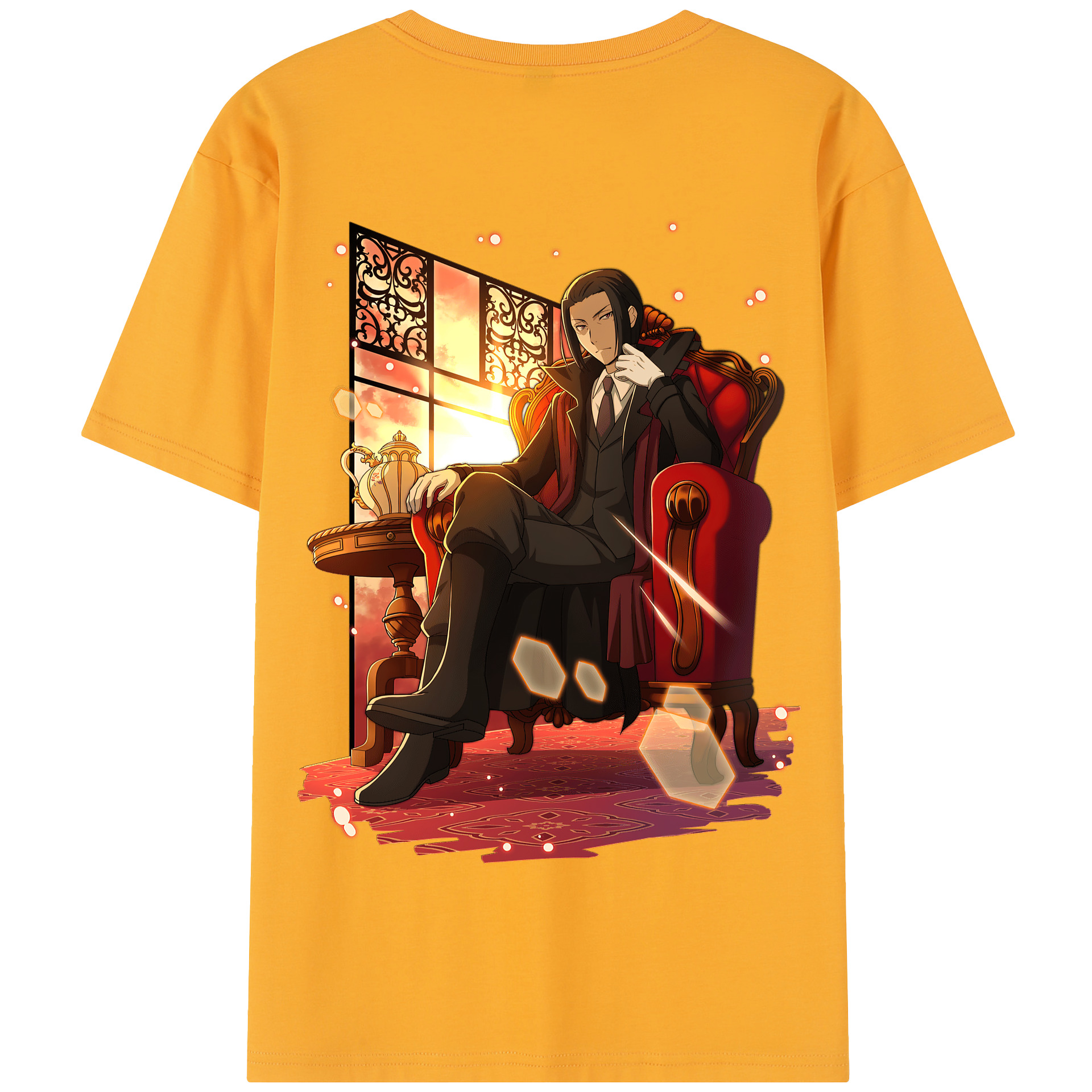 （画像用） 文豪ストレイドッグス Bungo Stray Dogs 綿100％半袖Tシャツ（背面プリント）