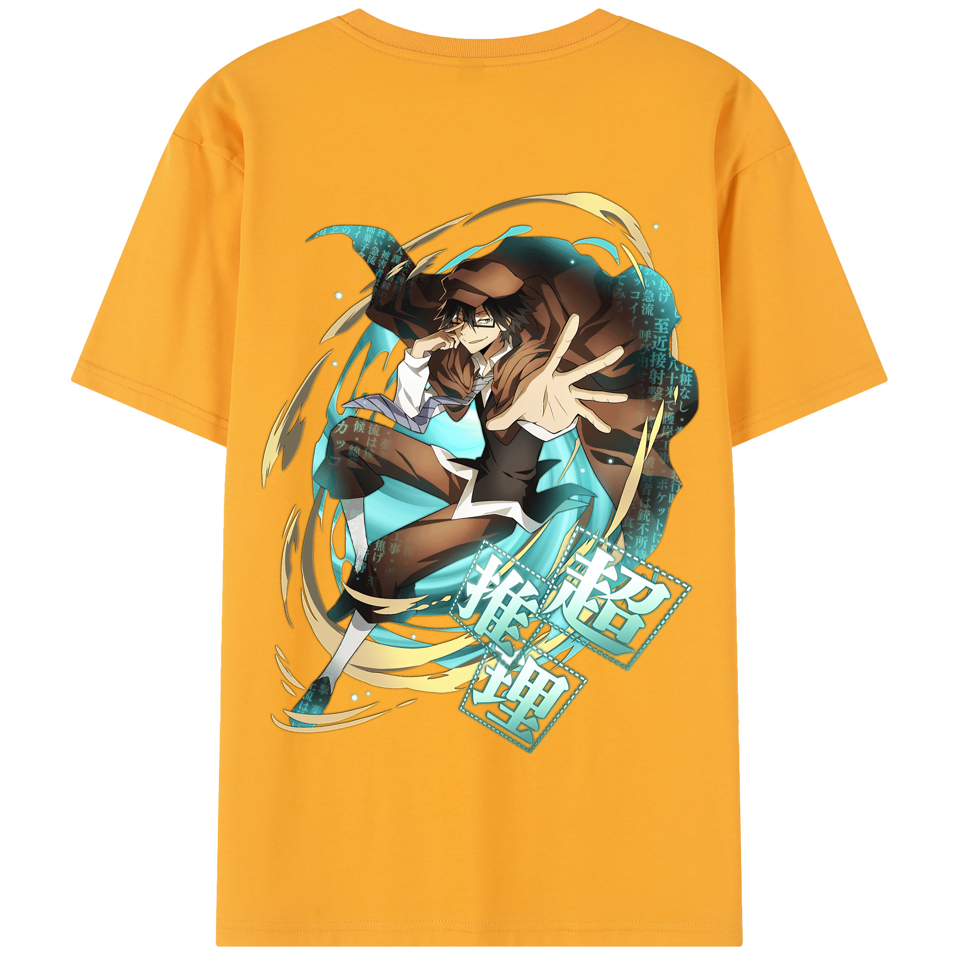 （画像用） 文豪ストレイドッグス Bungo Stray Dogs 綿100％半袖Tシャツ（背面プリント）