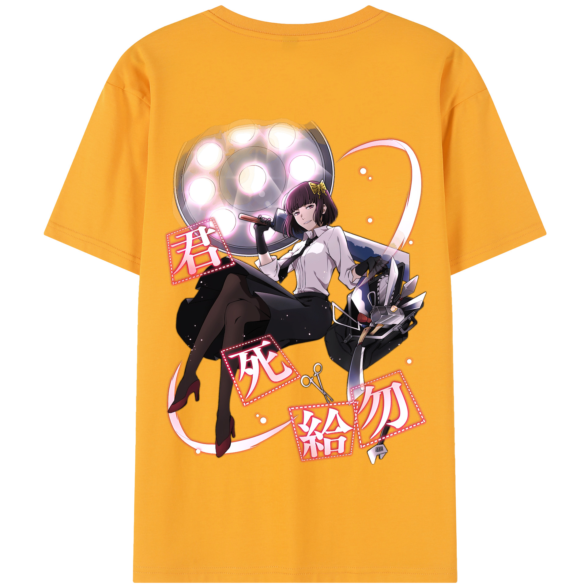 （画像用） 文豪ストレイドッグス Bungo Stray Dogs 綿100％半袖Tシャツ（背面プリント）