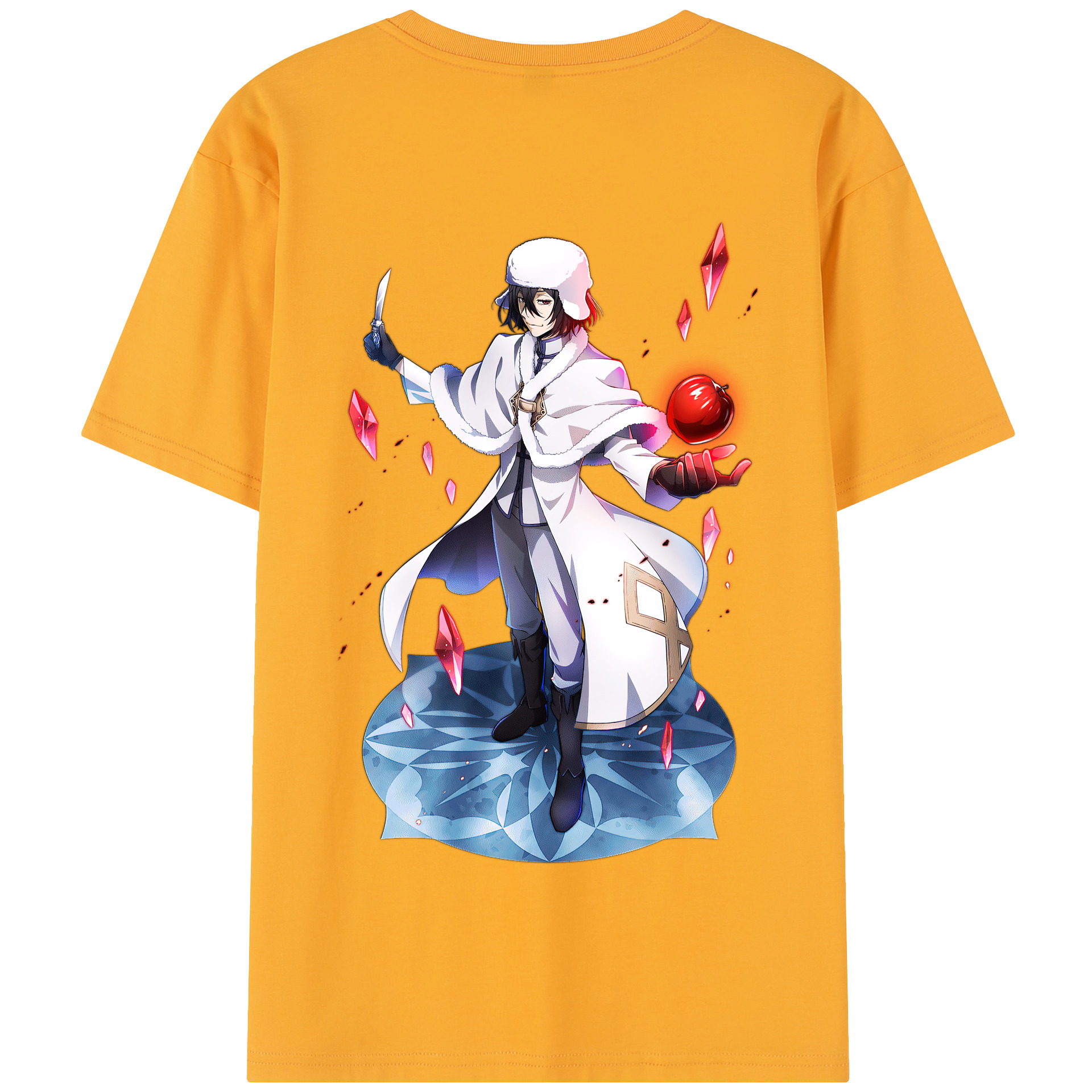 （画像用） 文豪ストレイドッグス Bungo Stray Dogs 綿100％半袖Tシャツ（背面プリント）