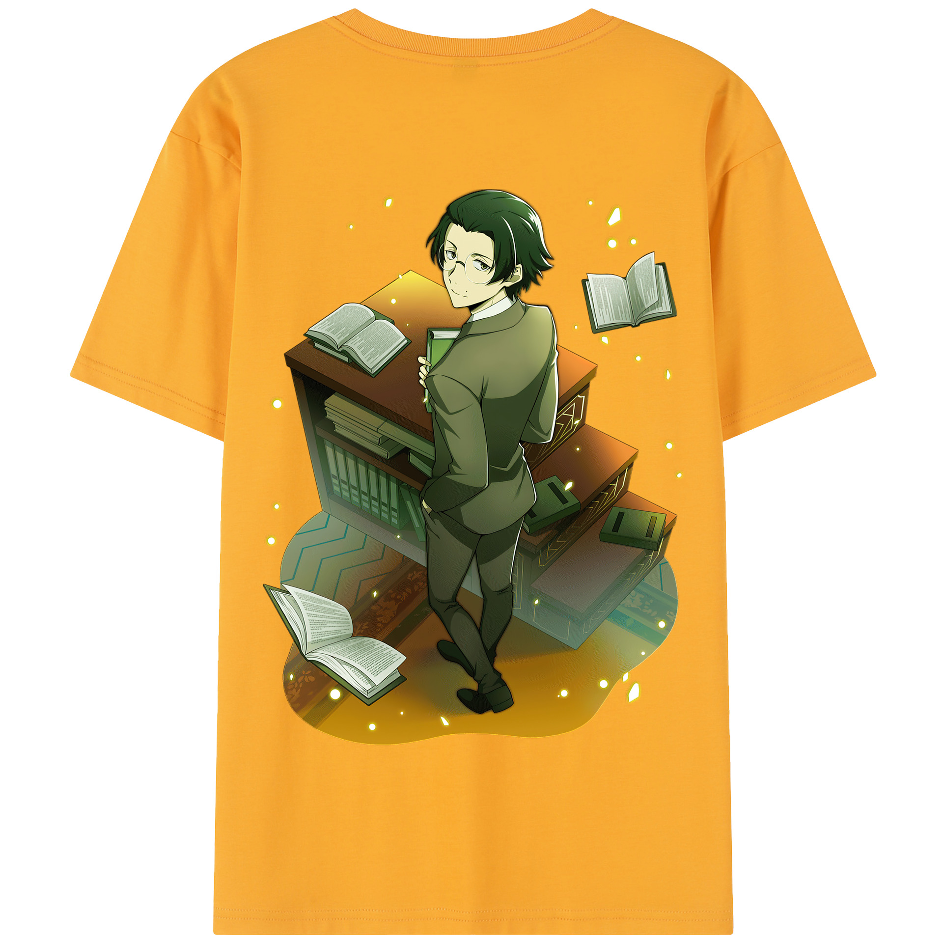 （画像用） 文豪ストレイドッグス Bungo Stray Dogs 綿100％半袖Tシャツ（背面プリント）