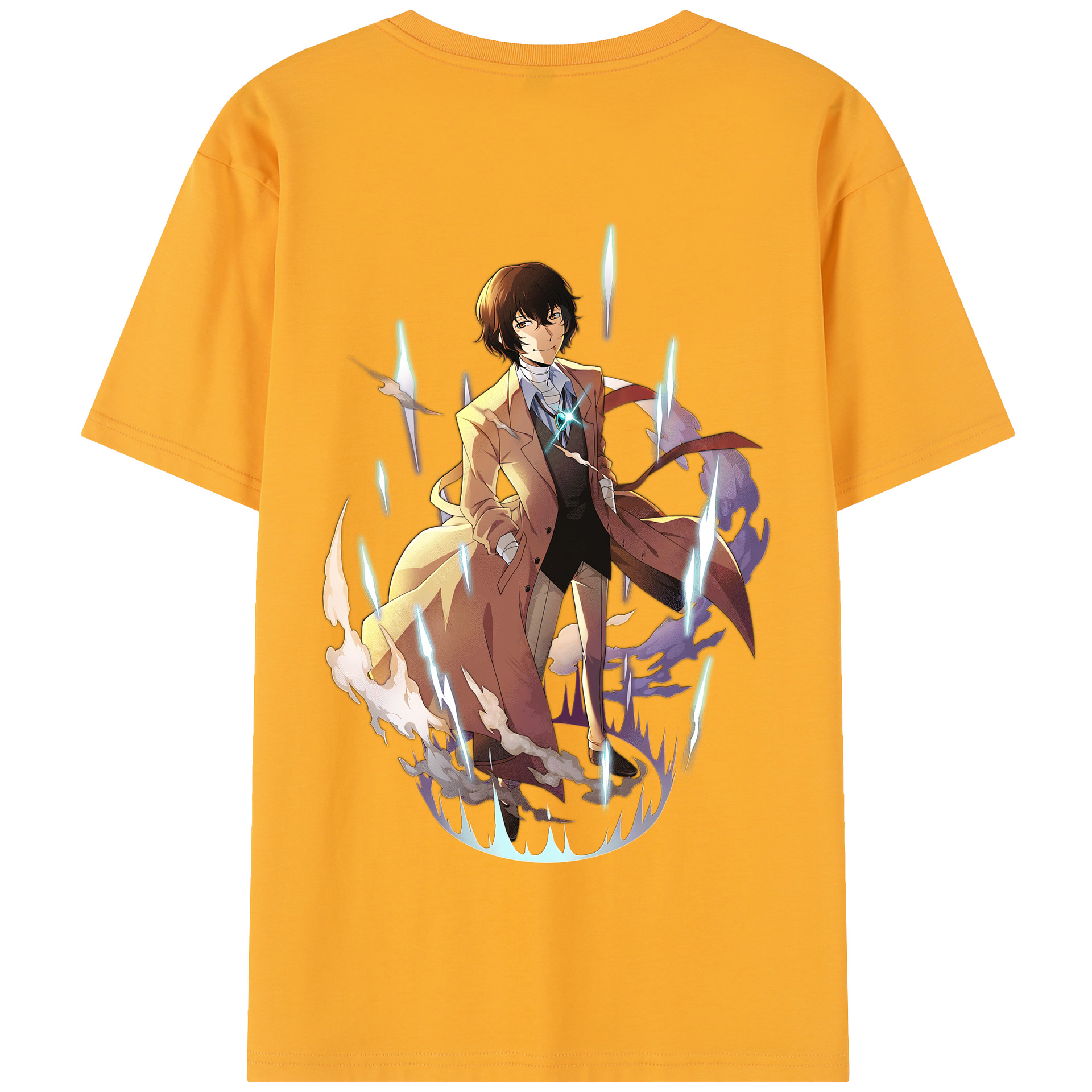（画像用） 文豪ストレイドッグス Bungo Stray Dogs 綿100％半袖Tシャツ（背面プリント）