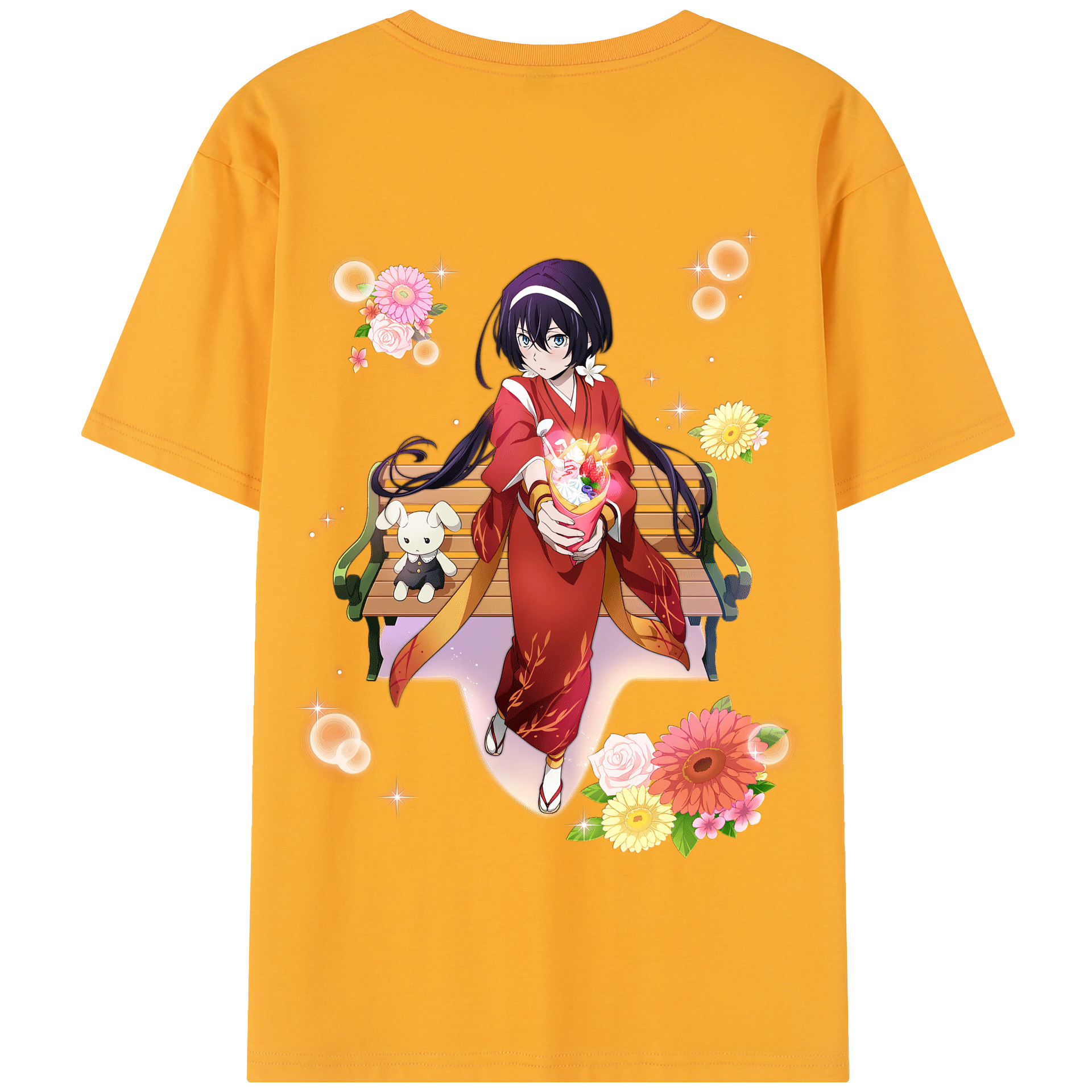 （画像用） 文豪ストレイドッグス Bungo Stray Dogs 綿100％半袖Tシャツ（背面プリント）