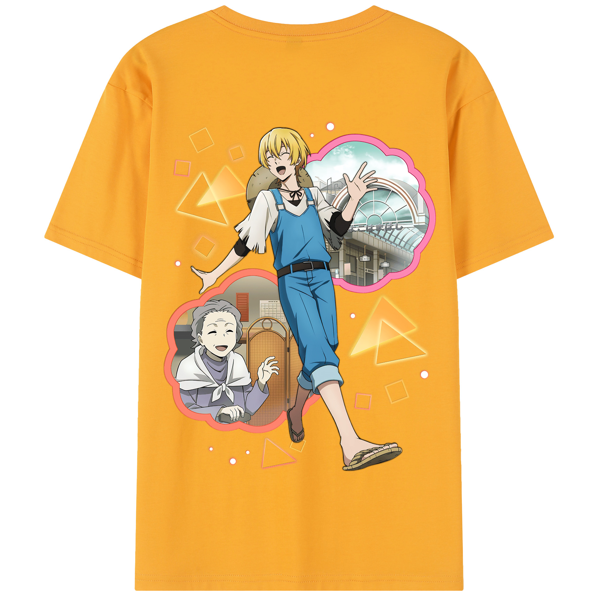 （画像用） 文豪ストレイドッグス Bungo Stray Dogs 綿100％半袖Tシャツ（背面プリント）