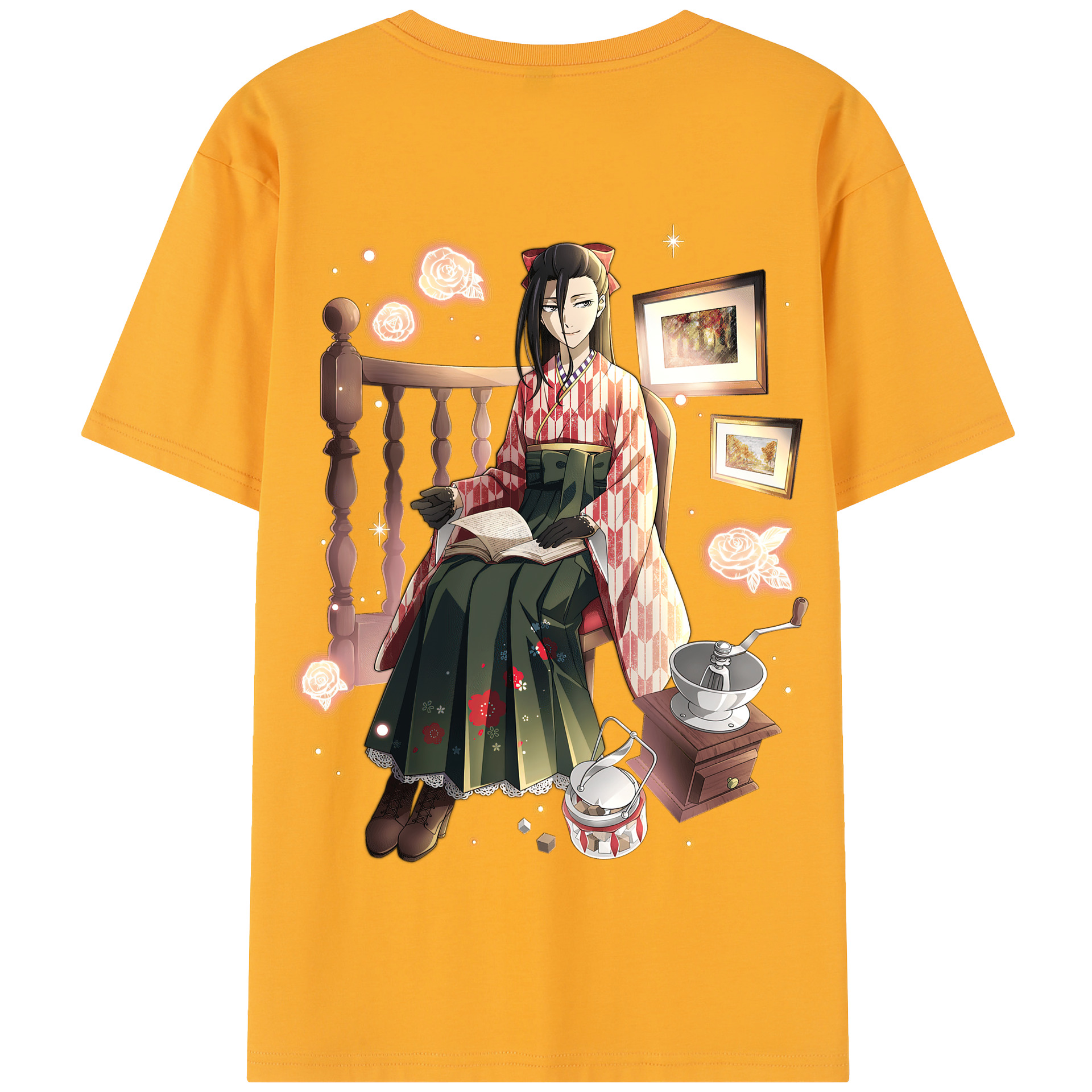 （画像用） 文豪ストレイドッグス Bungo Stray Dogs 綿100％半袖Tシャツ（背面プリント）
