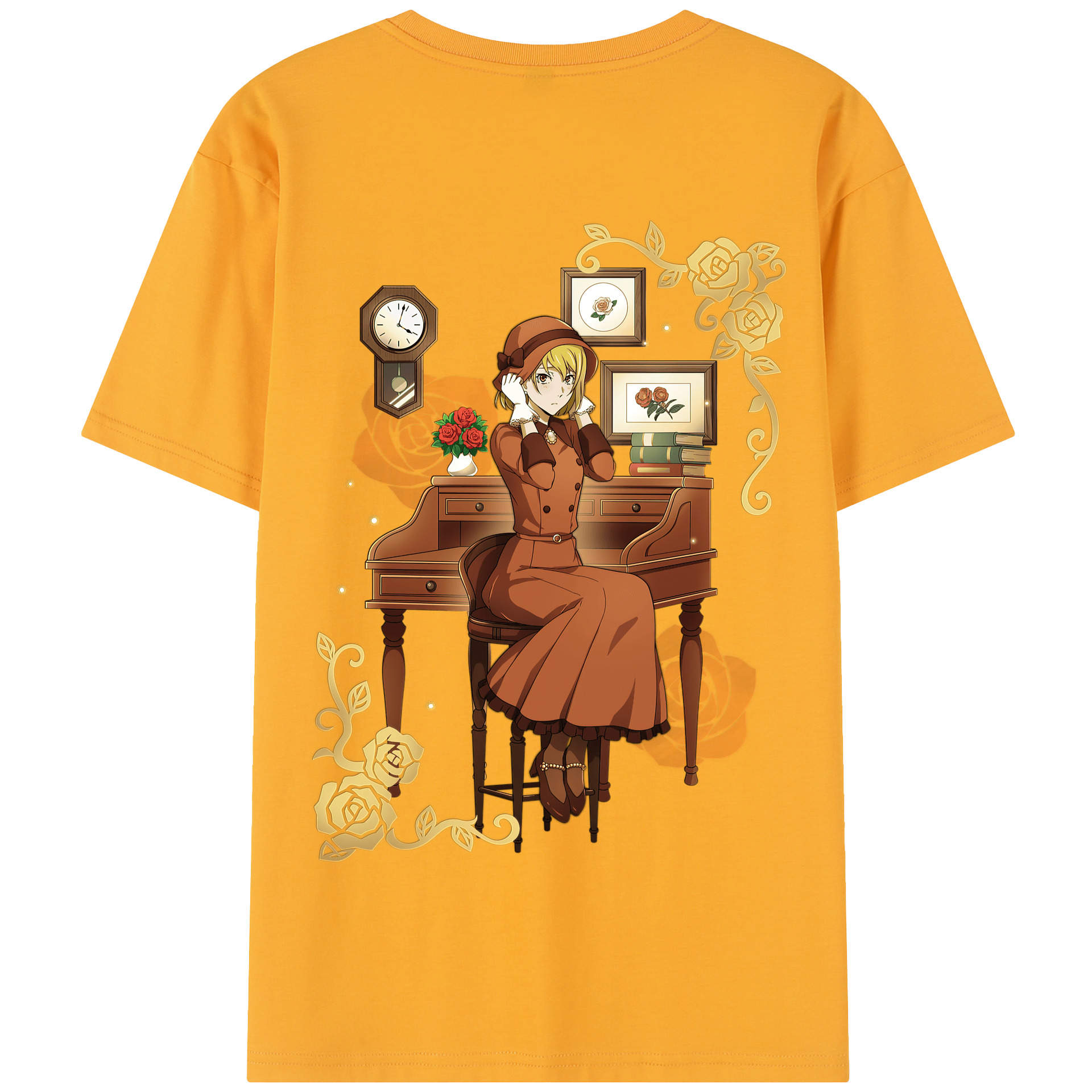 （画像用） 文豪ストレイドッグス Bungo Stray Dogs 綿100％半袖Tシャツ（背面プリント）