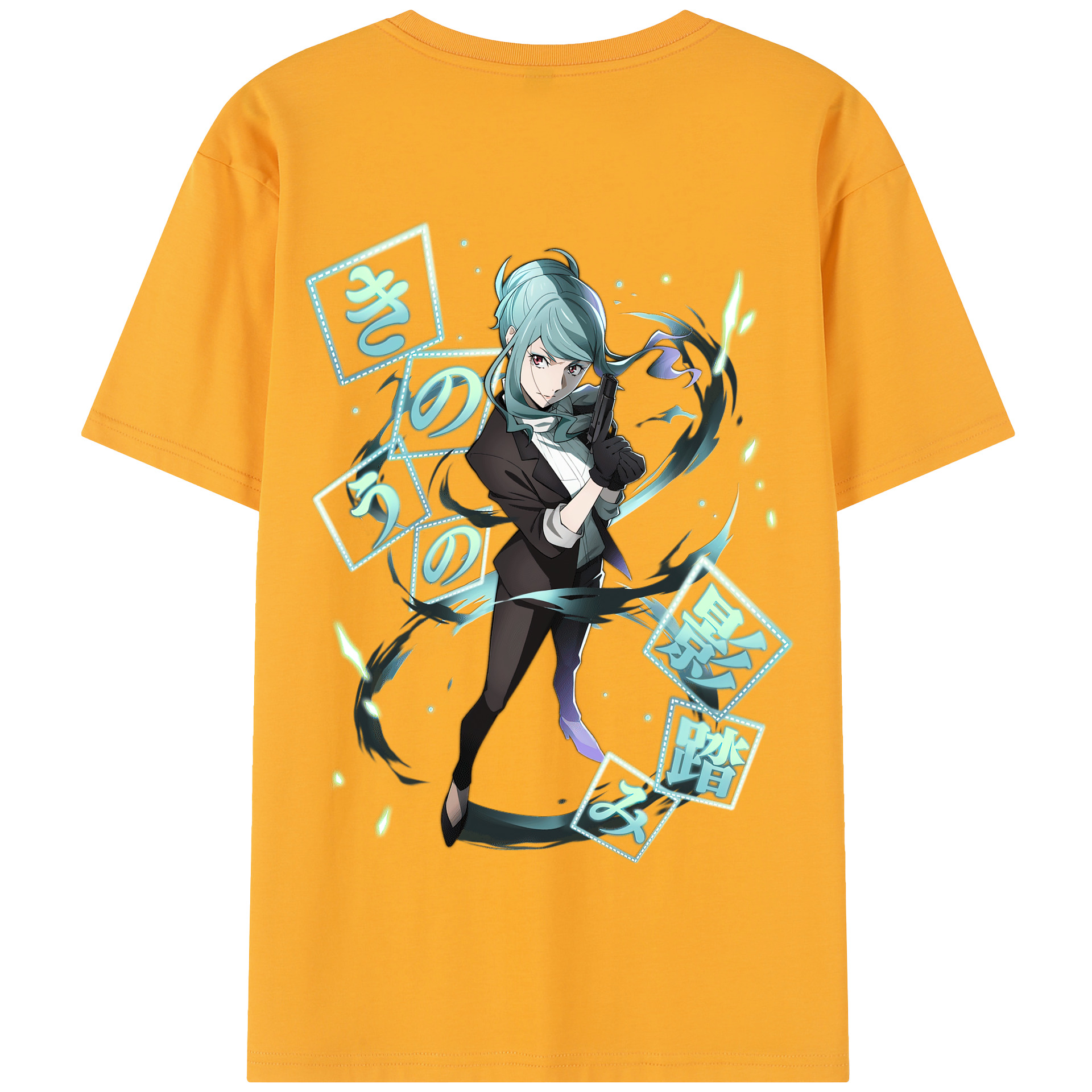 （画像用） 文豪ストレイドッグス Bungo Stray Dogs 綿100％半袖Tシャツ（背面プリント）