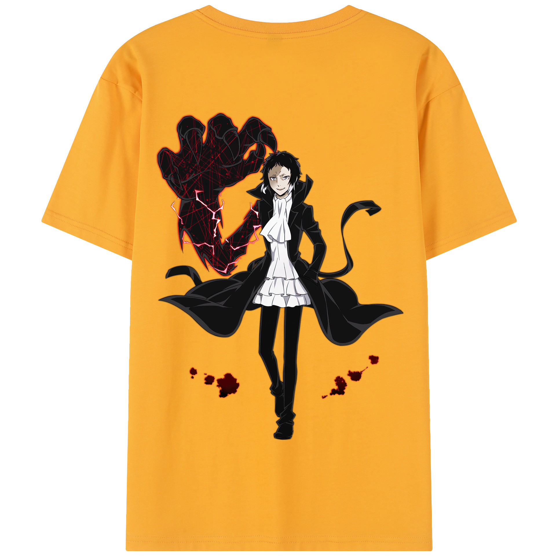 （画像用） 文豪ストレイドッグス Bungo Stray Dogs 綿100％半袖Tシャツ（背面プリント）