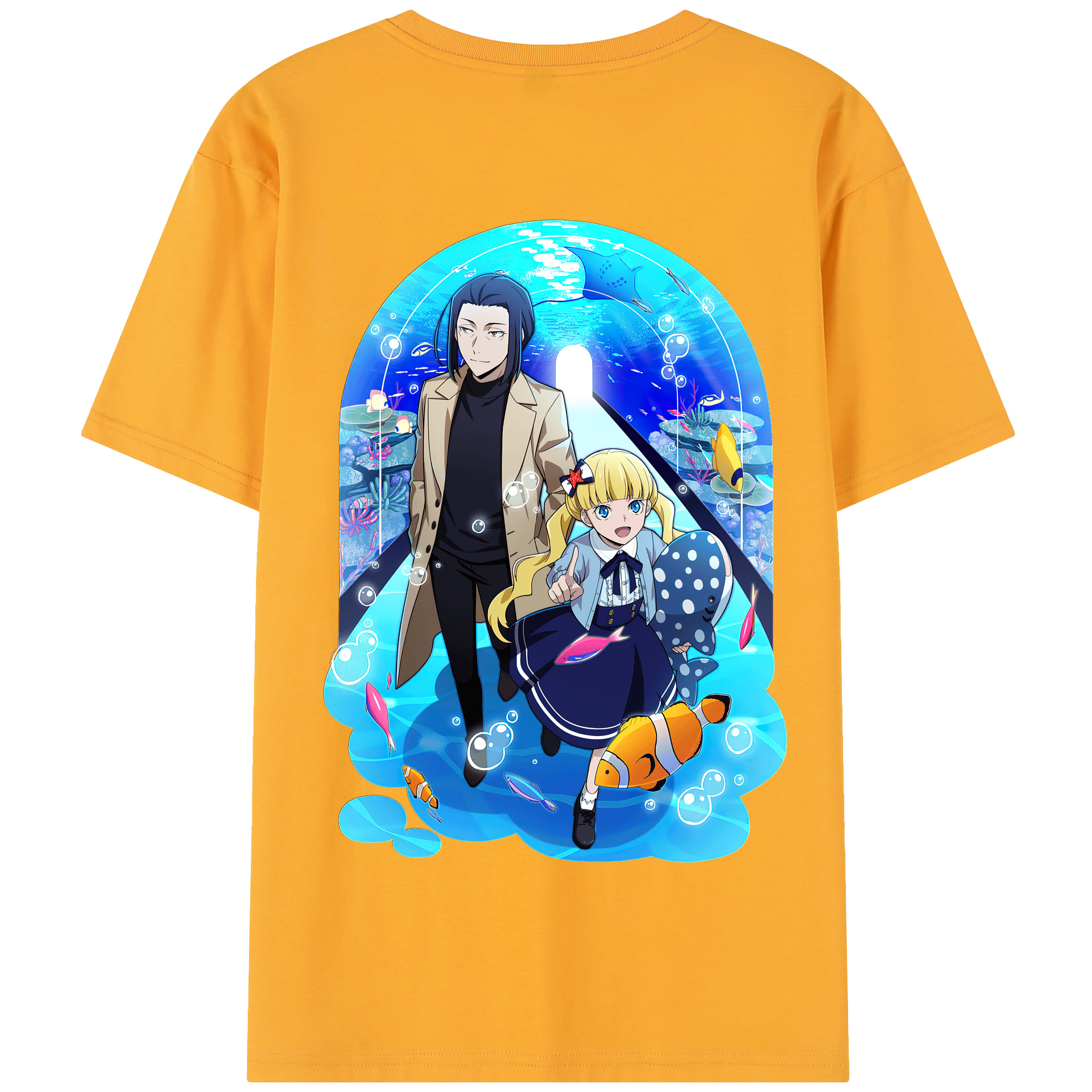 （画像用） 文豪ストレイドッグス Bungo Stray Dogs 綿100％半袖Tシャツ（背面プリント）