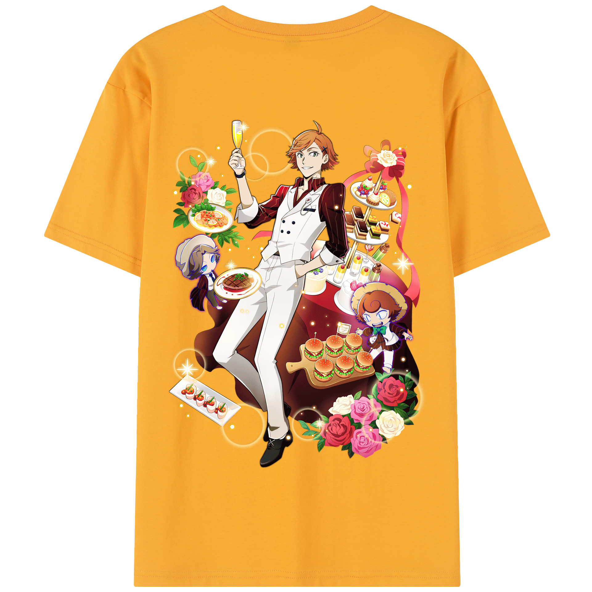 （画像用） 文豪ストレイドッグス Bungo Stray Dogs 綿100％半袖Tシャツ（背面プリント）
