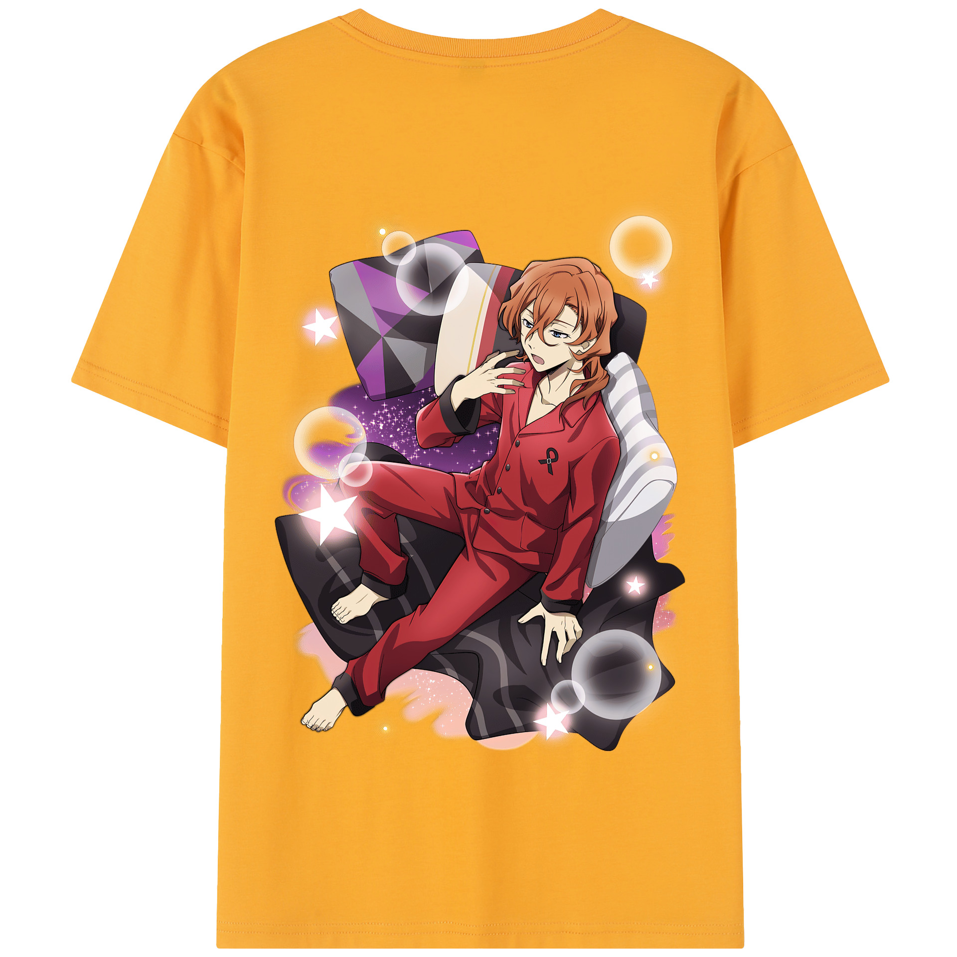 （画像用） 文豪ストレイドッグス Bungo Stray Dogs 綿100％半袖Tシャツ（背面プリント）