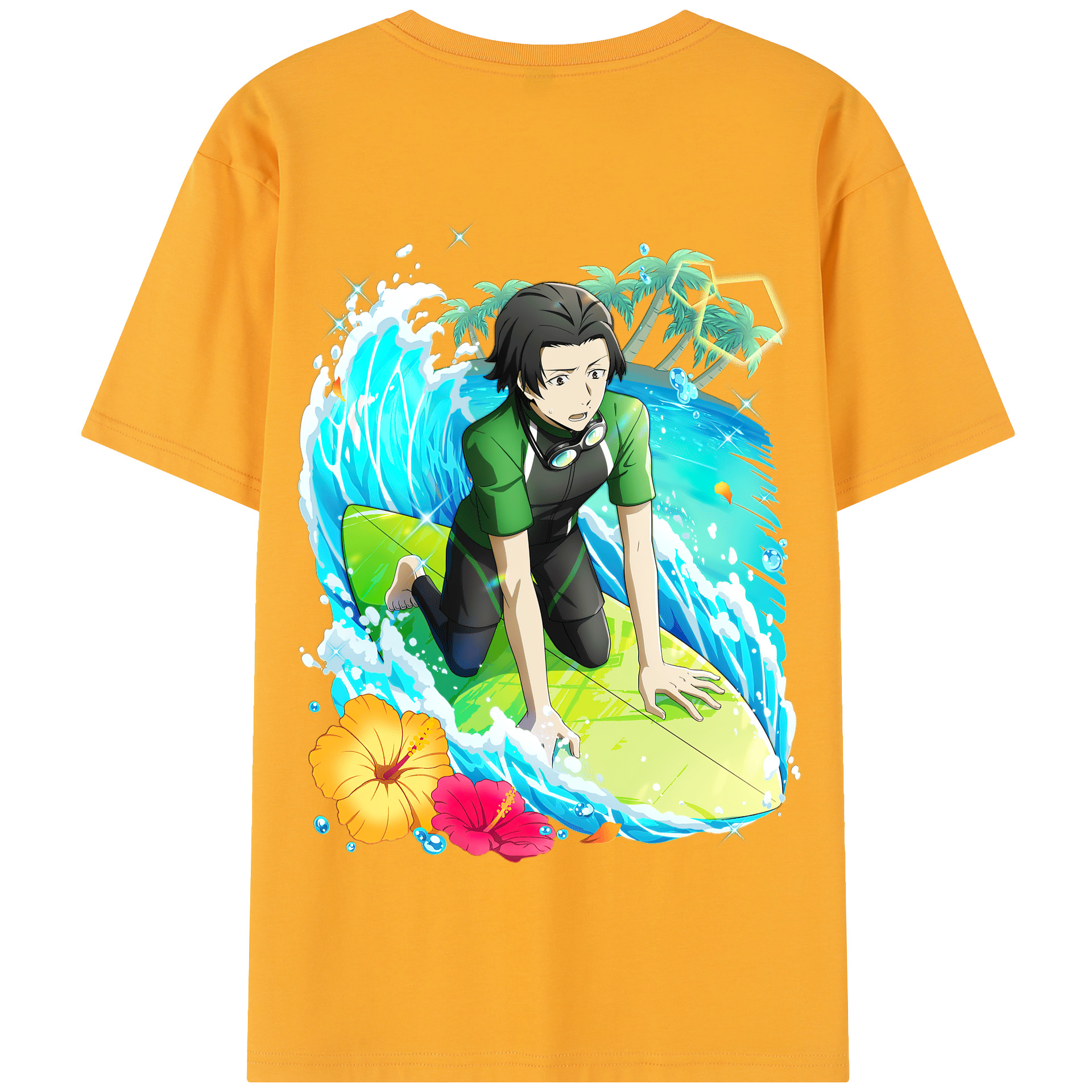 （画像用） 文豪ストレイドッグス Bungo Stray Dogs 綿100％半袖Tシャツ（背面プリント）