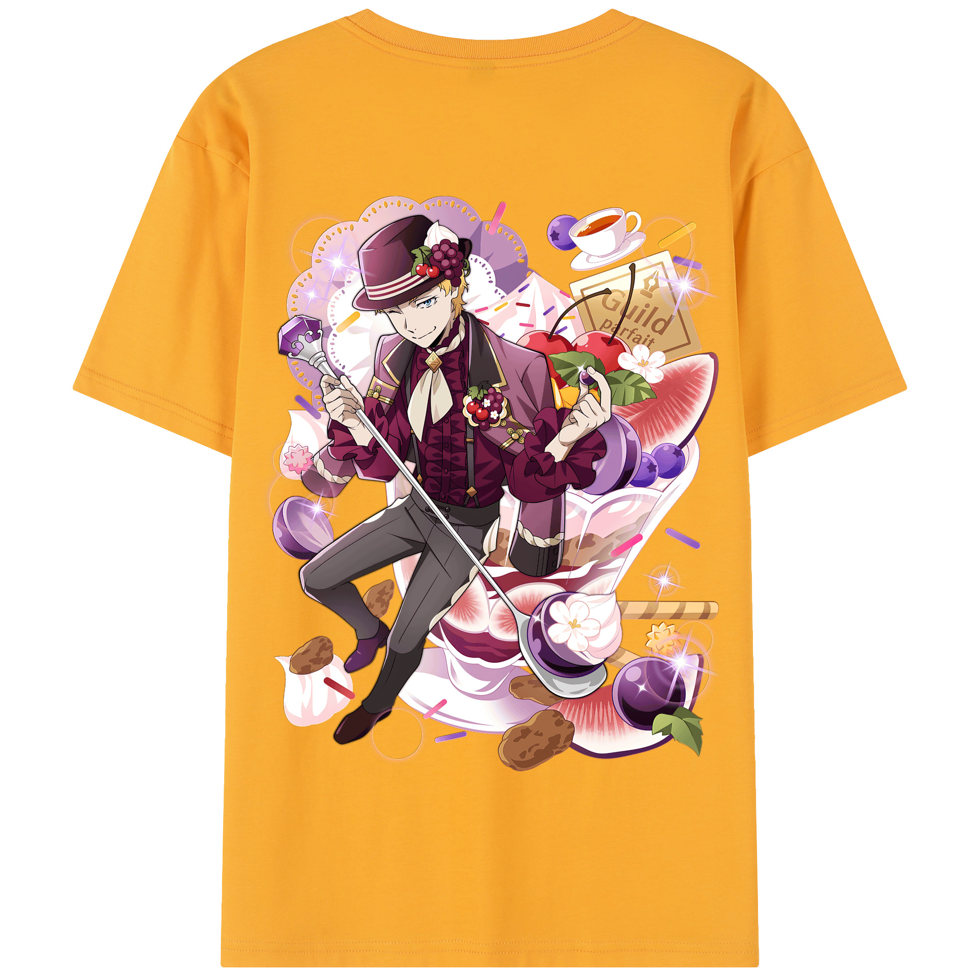 （画像用） 文豪ストレイドッグス Bungo Stray Dogs 綿100％半袖Tシャツ（背面プリント）