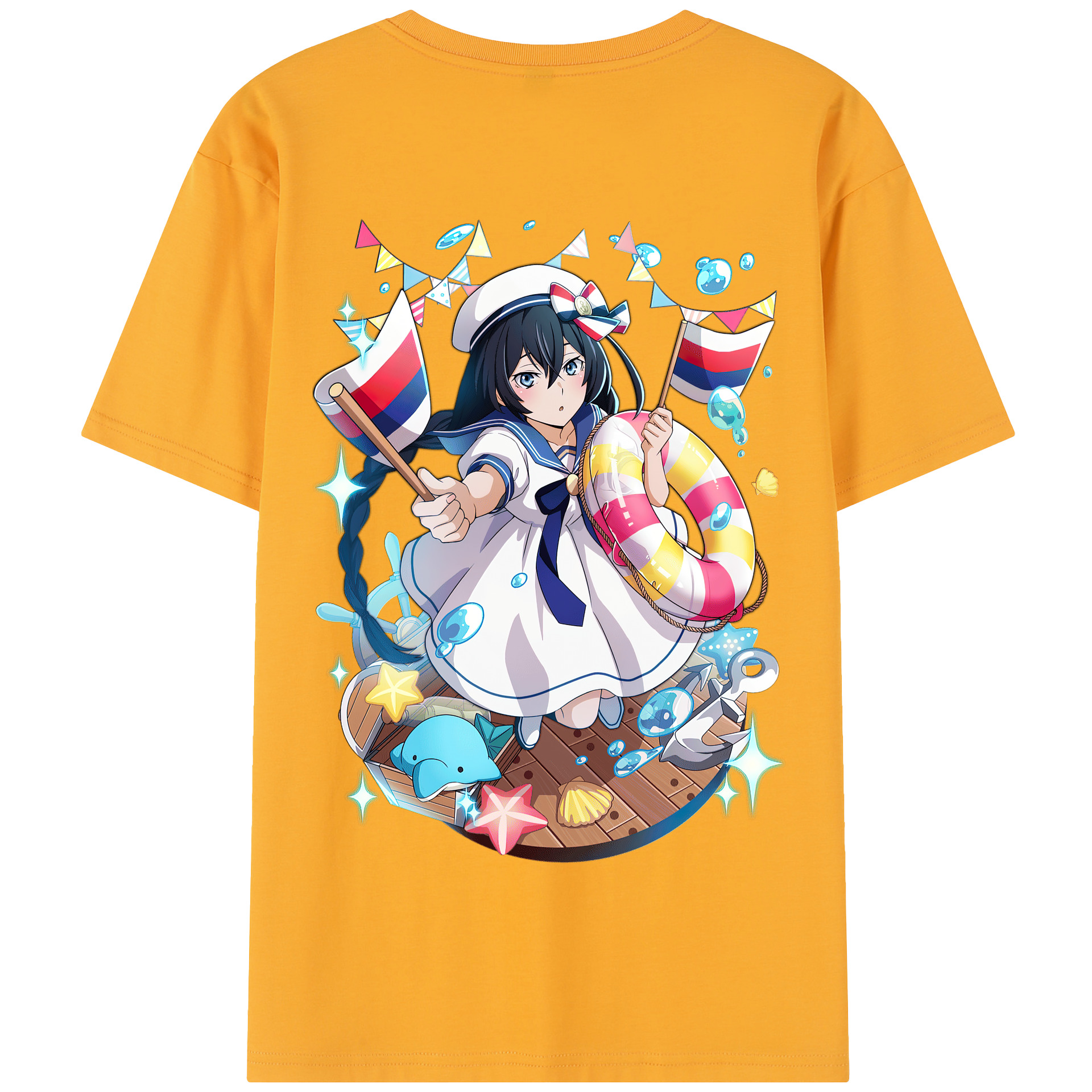 （画像用） 文豪ストレイドッグス Bungo Stray Dogs 綿100％半袖Tシャツ（背面プリント）