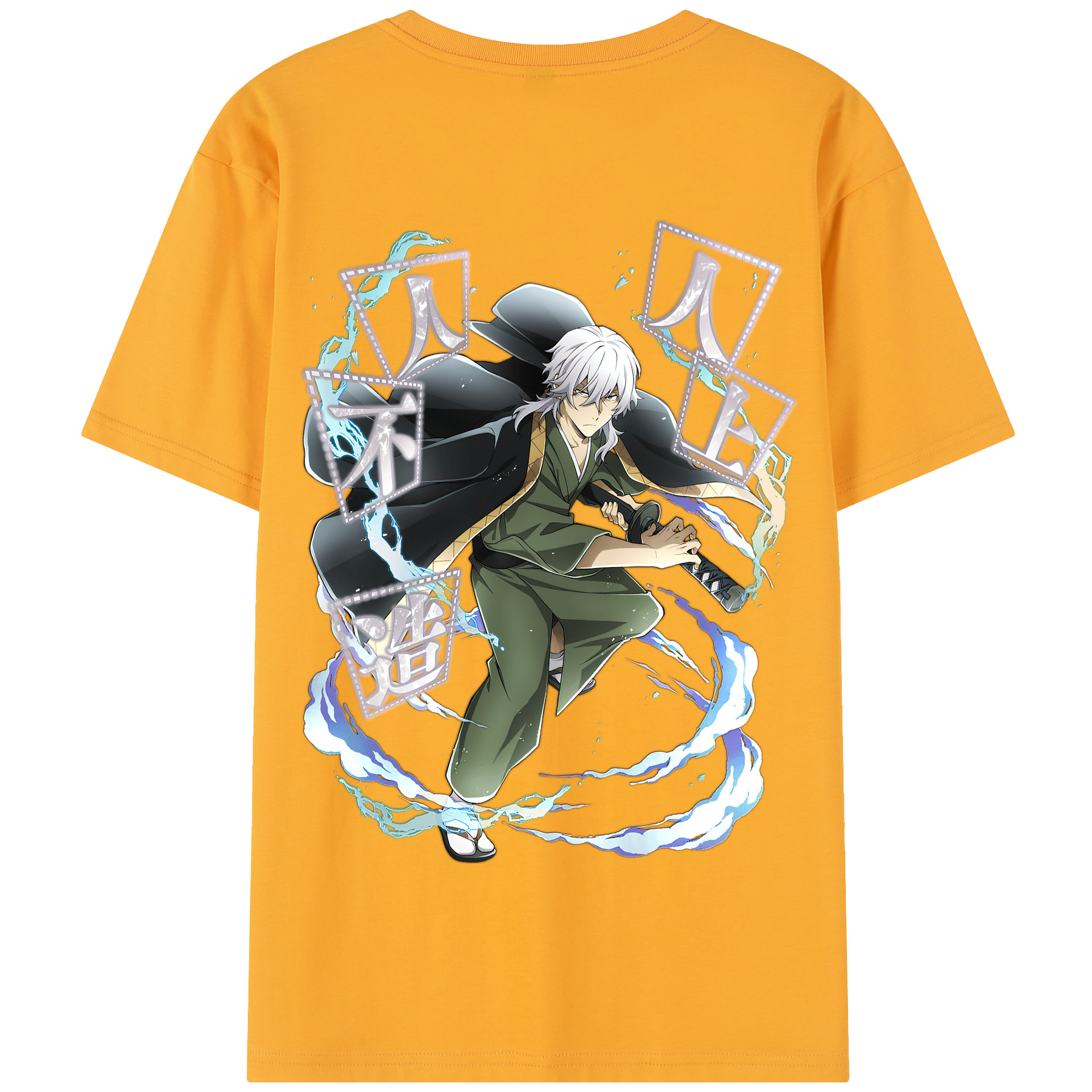 （画像用） 文豪ストレイドッグス Bungo Stray Dogs 綿100％半袖Tシャツ（背面プリント）